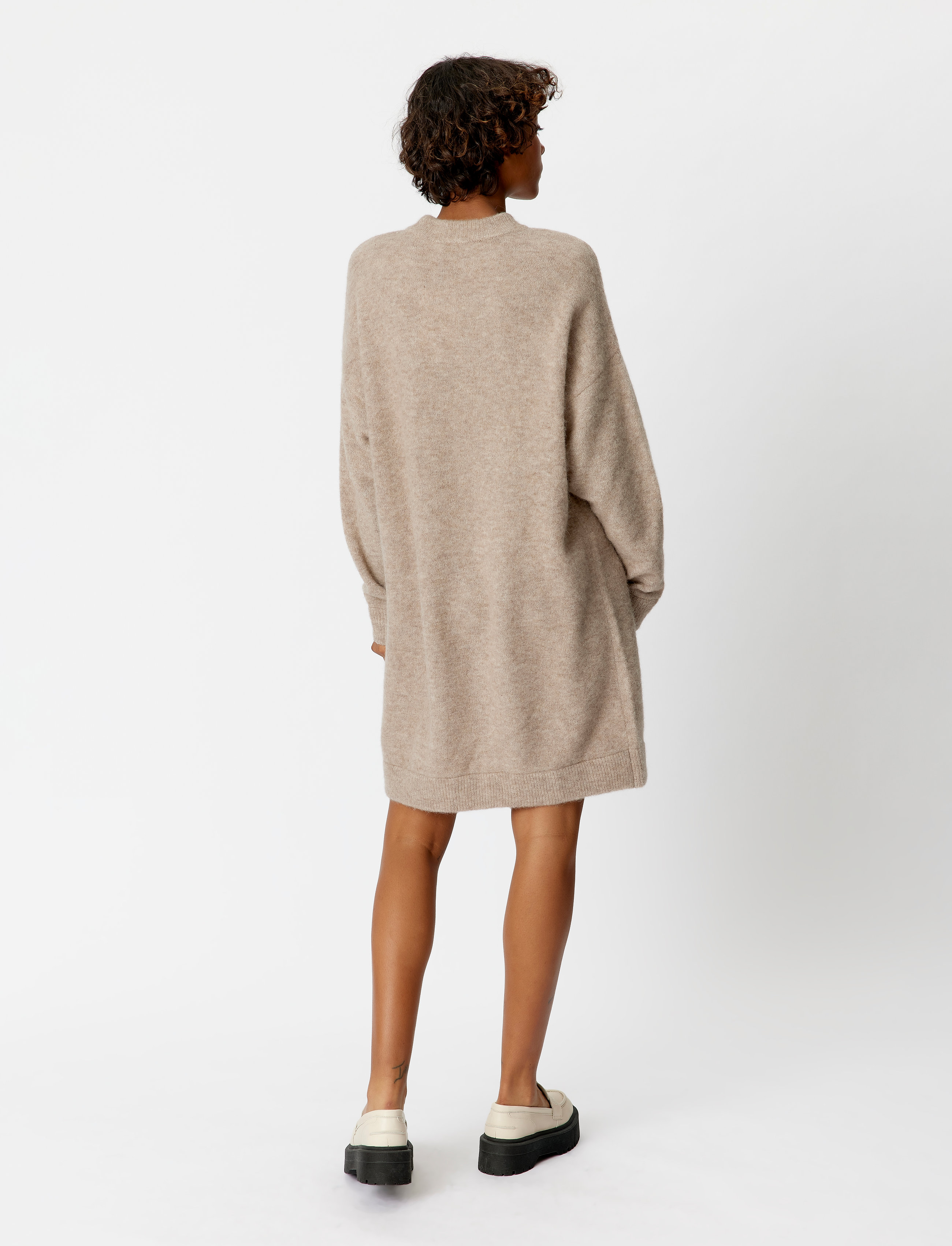 Gestuz - AlphaGZ long pullover - warm sand melange - 4