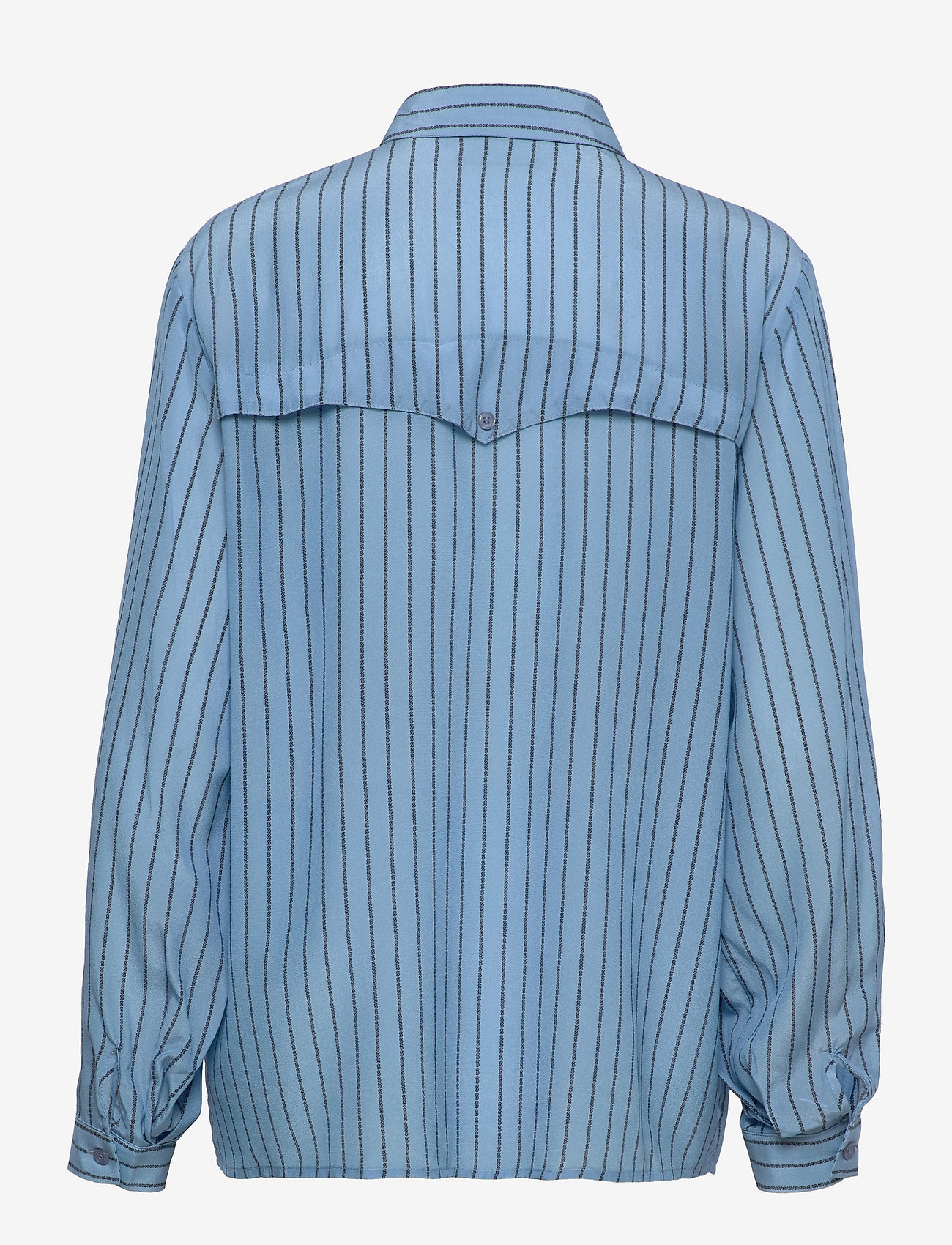 Gestuz - AlisaGZ silk shirt - glacier lake mini logo stripe - 1