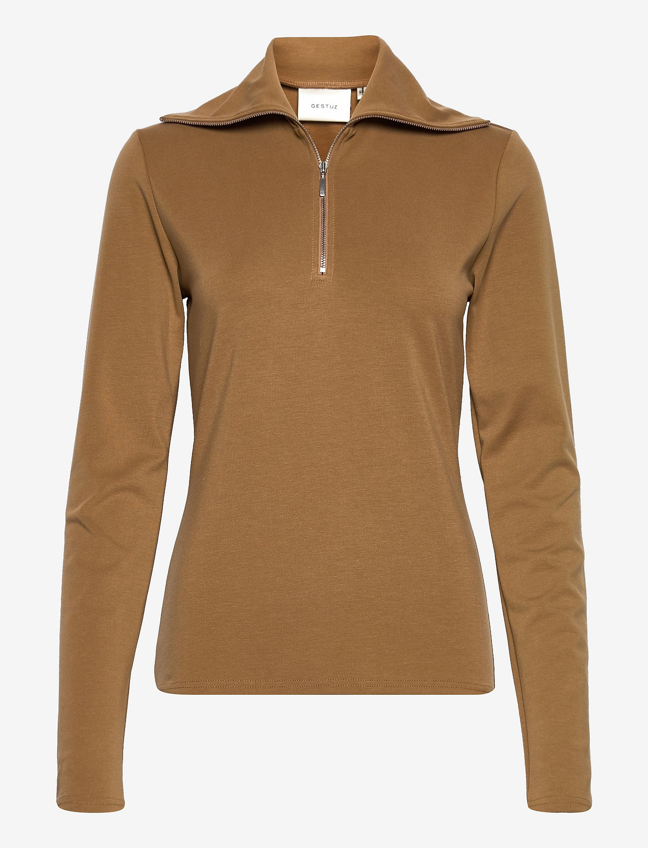 Gestuz - MalbaGZ zipper rollneck - tiger's eye - 0
