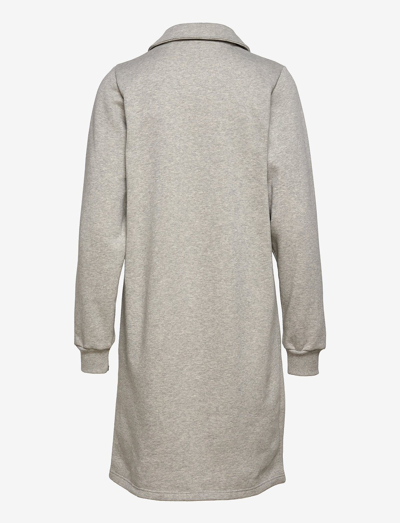 Gestuz - NankitaGZ zipper collar dress - sweatshirt-kleider - light grey melange - 1