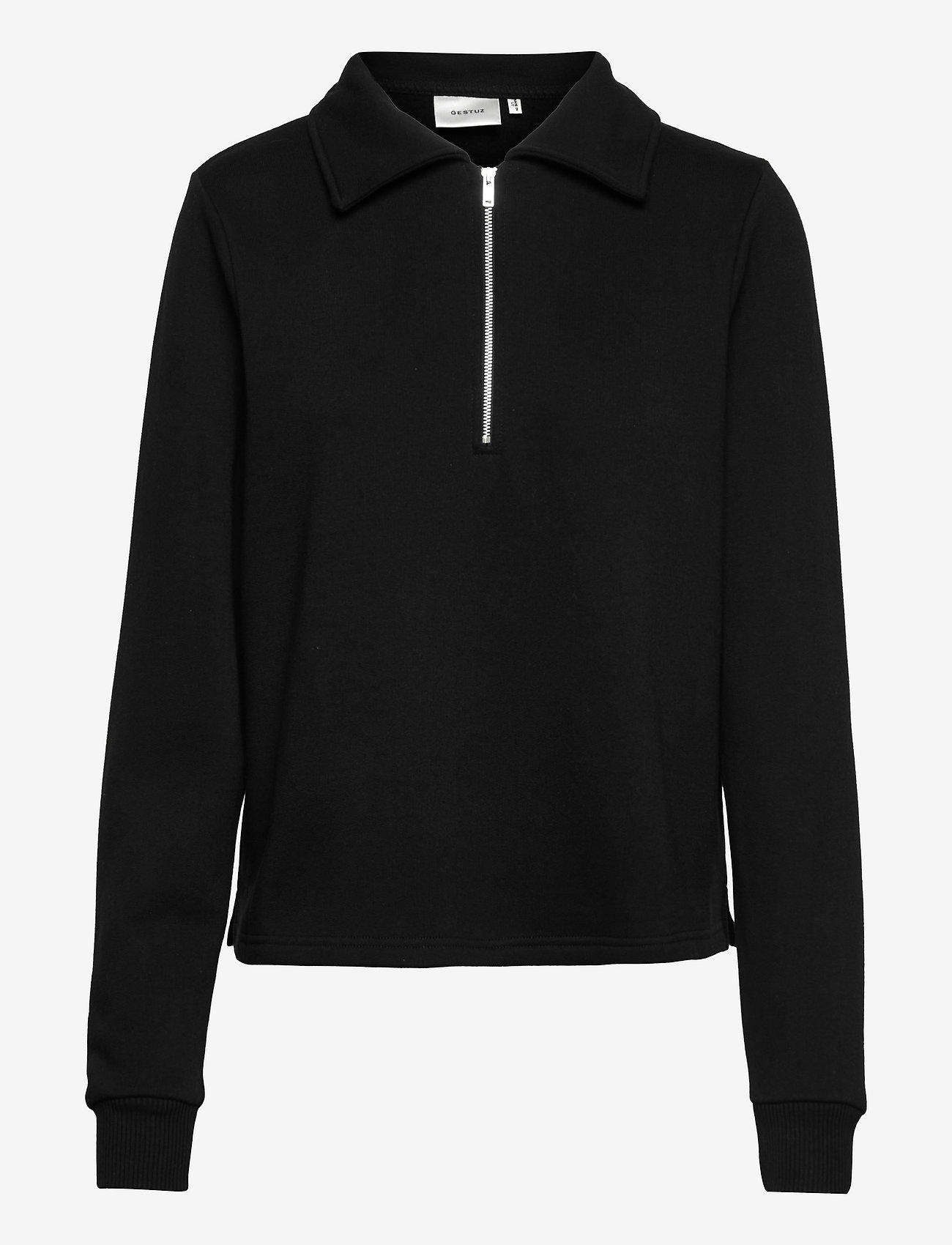 NankitaGZ zipper collar sweatshirt - BLACK