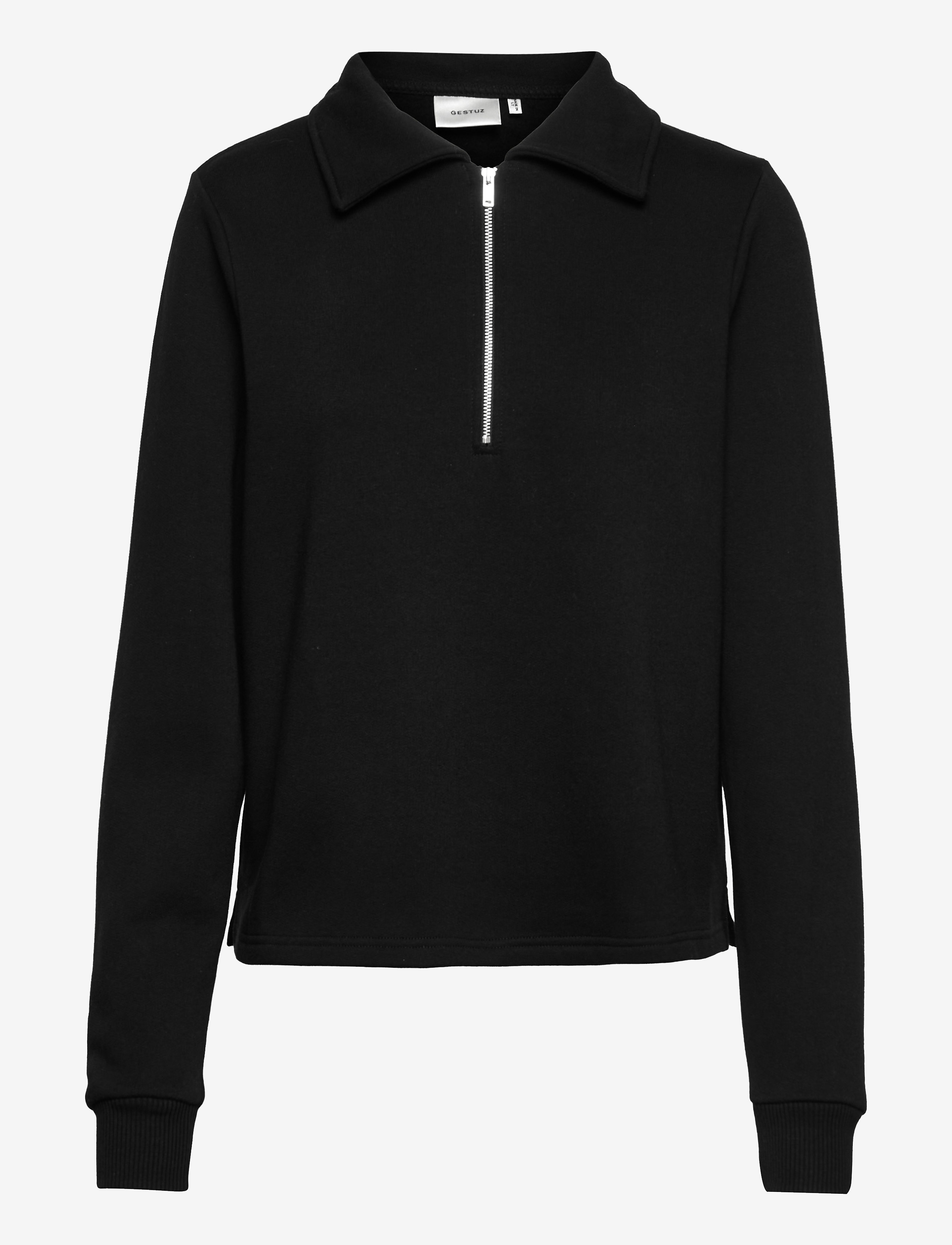 Gestuz - NankitaGZ zipper collar sweatshirt - black - 0