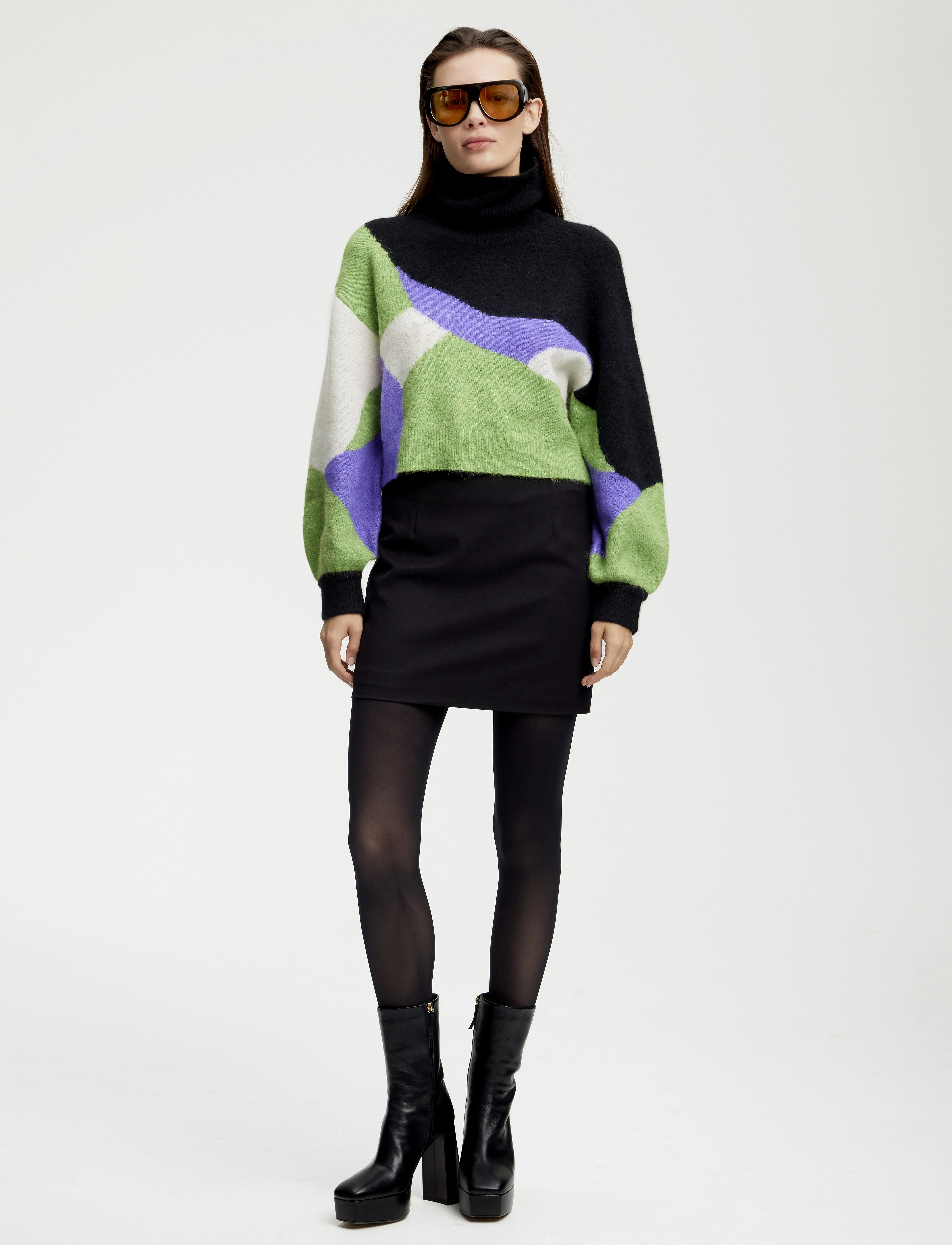 Gestuz Paulagz Mw Mini Skirt Noos, Kvinder, Mini Nederdel, Sort, Str: 40