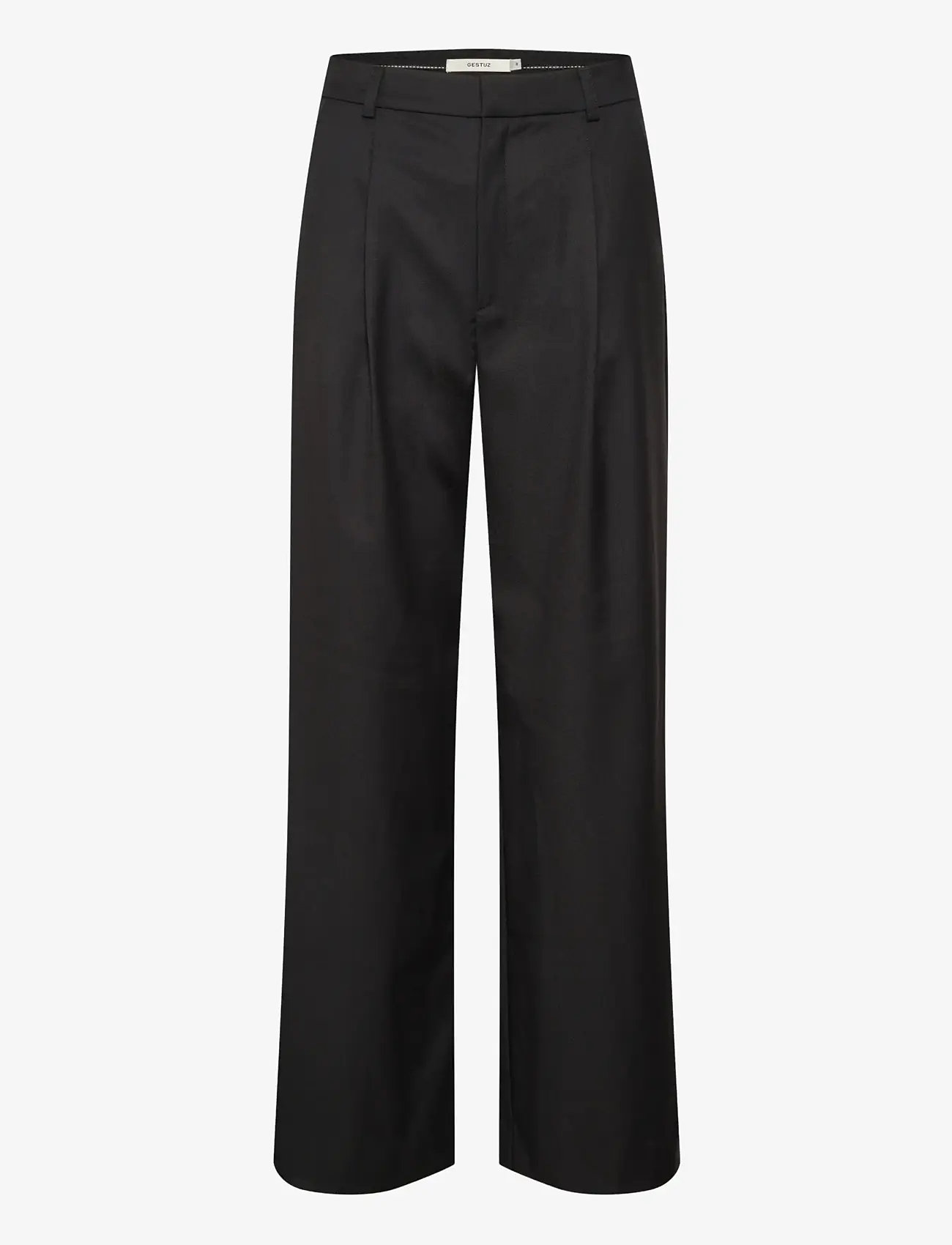 Gestuz - PaulaGZ MW wide pants NOOS - habitbukser - black - 1