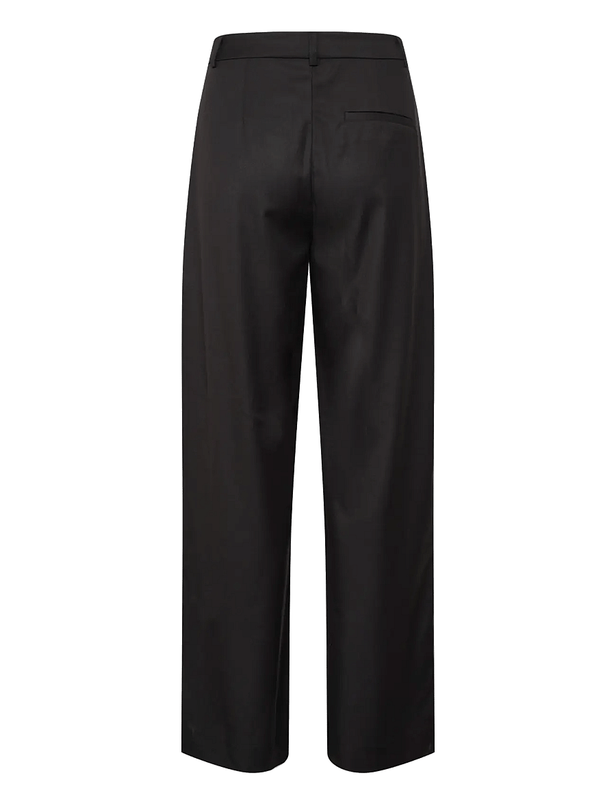 Gestuz - PaulaGZ MW wide pants NOOS - kostymbyxor - black - 2
