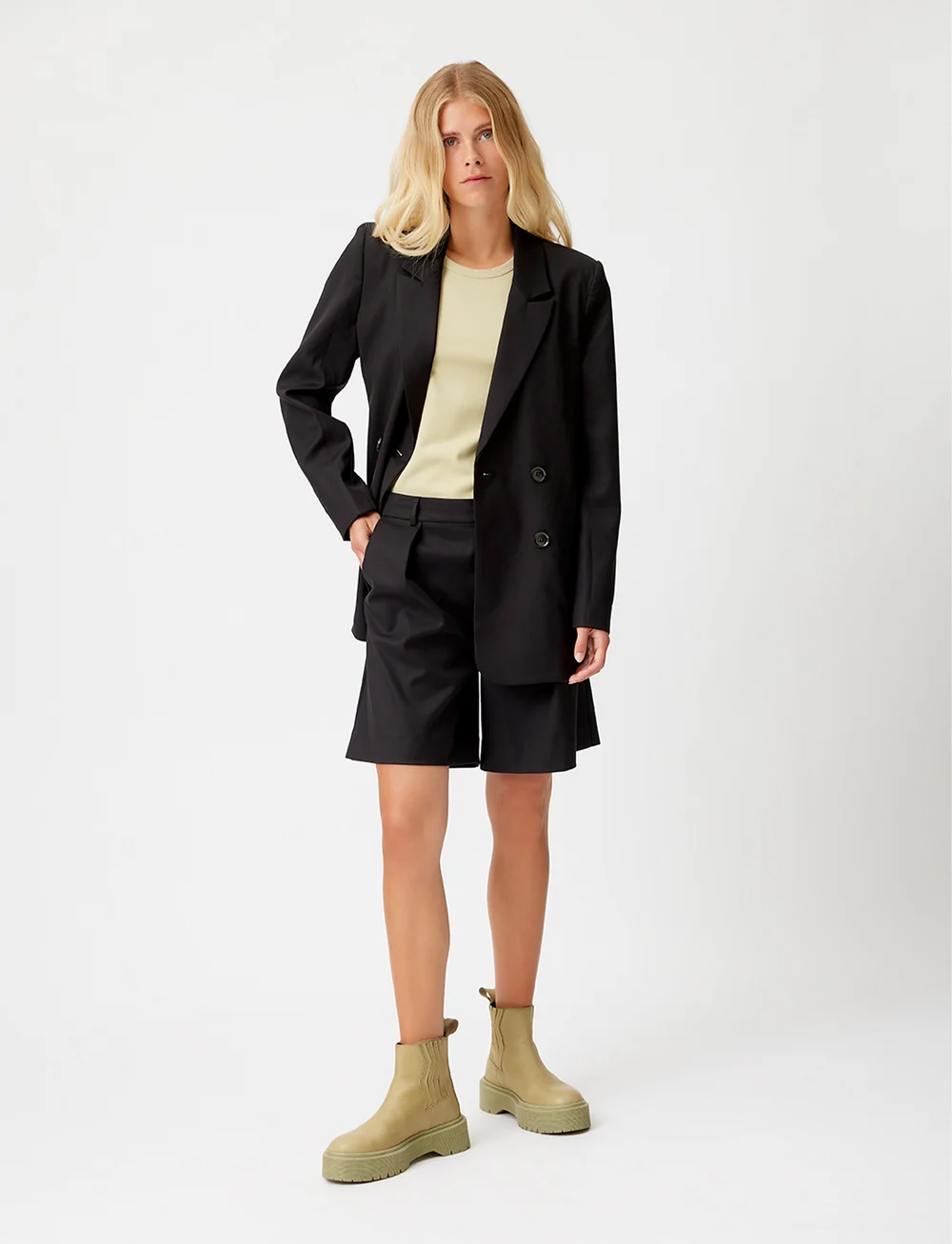 Gestuz - PaulaGZ blazer - dobbeltradede blazere - black - 0