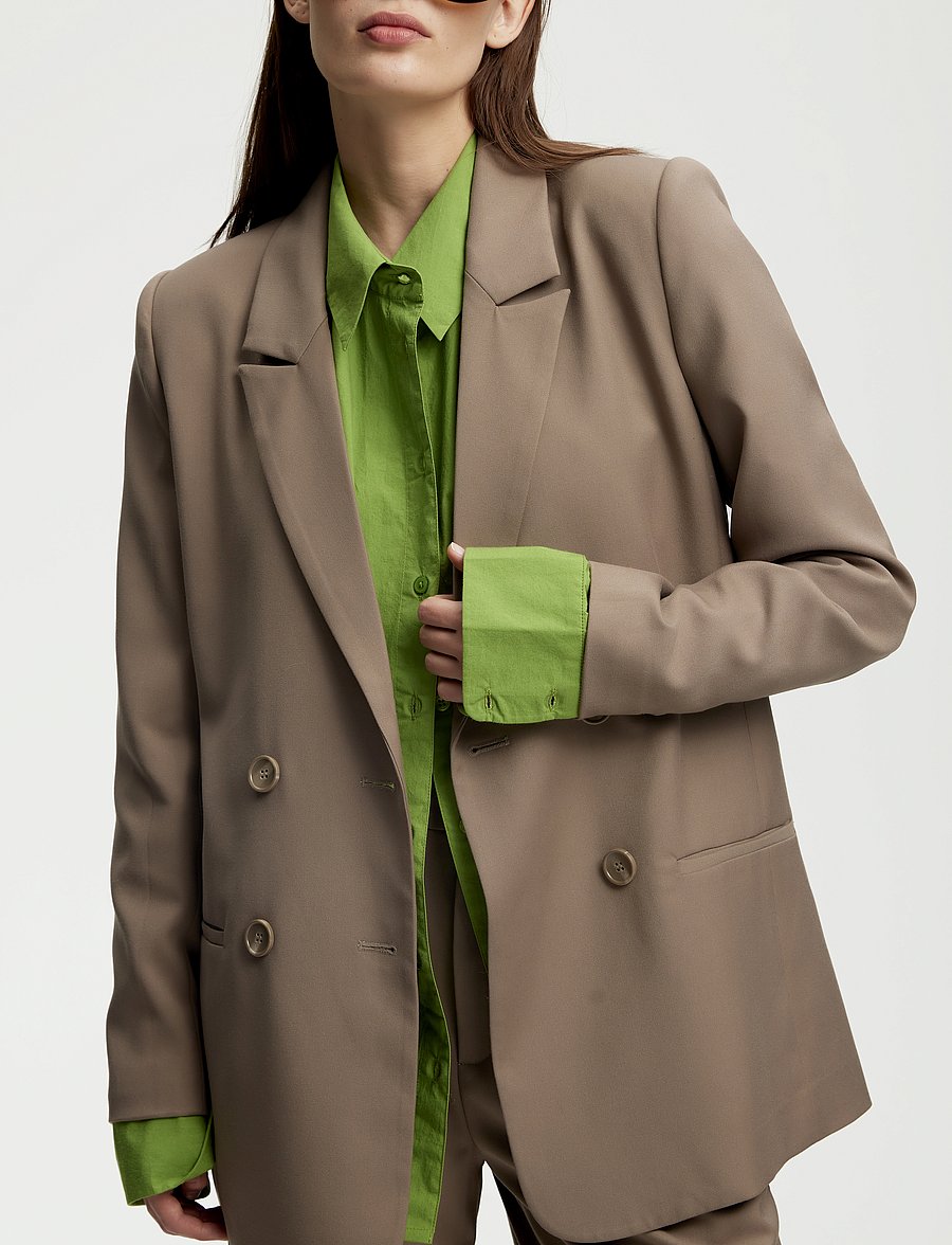 Gestuz - PaulaGZ blazer - dubbelknäppta kavajer - walnut - 4