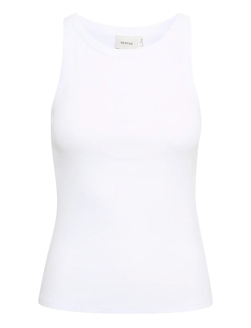 Gestuz - DrewGZ sl top NOOS - linnen - bright white - 1