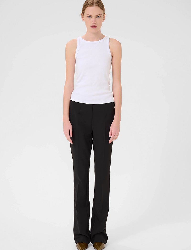 Gestuz - DrewGZ sl top NOOS - linnen - bright white - 3