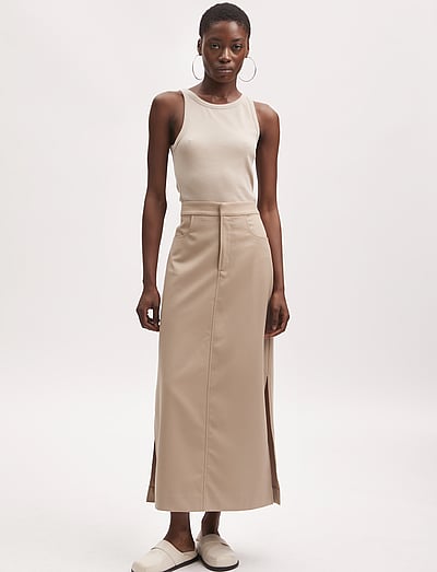 Gestuz DrewGZ sl top NOOS - Varrukateta topid - STRING / beige