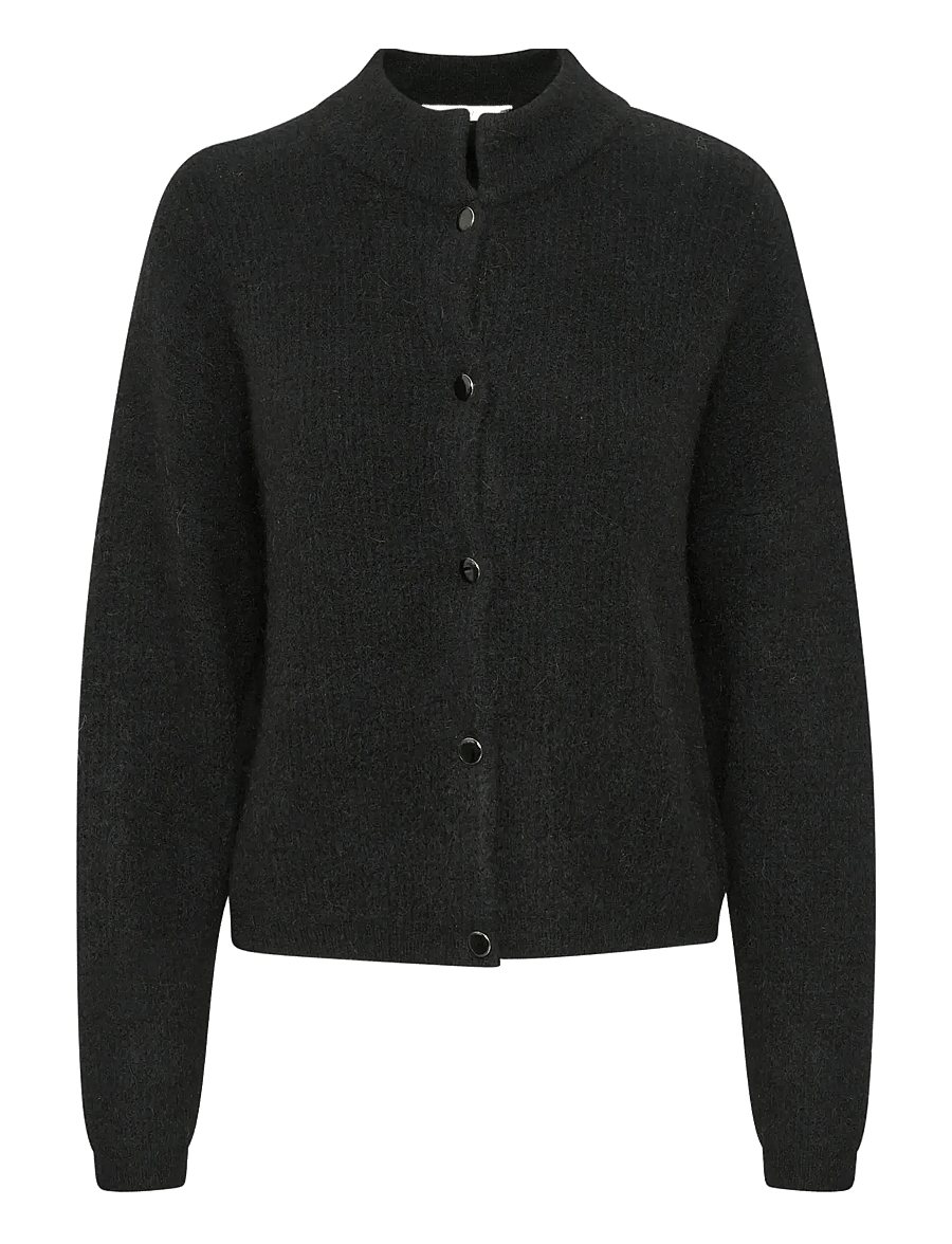 Gestuz - AlphaGZ short cardigan NOOS - strickjacken - black - 1
