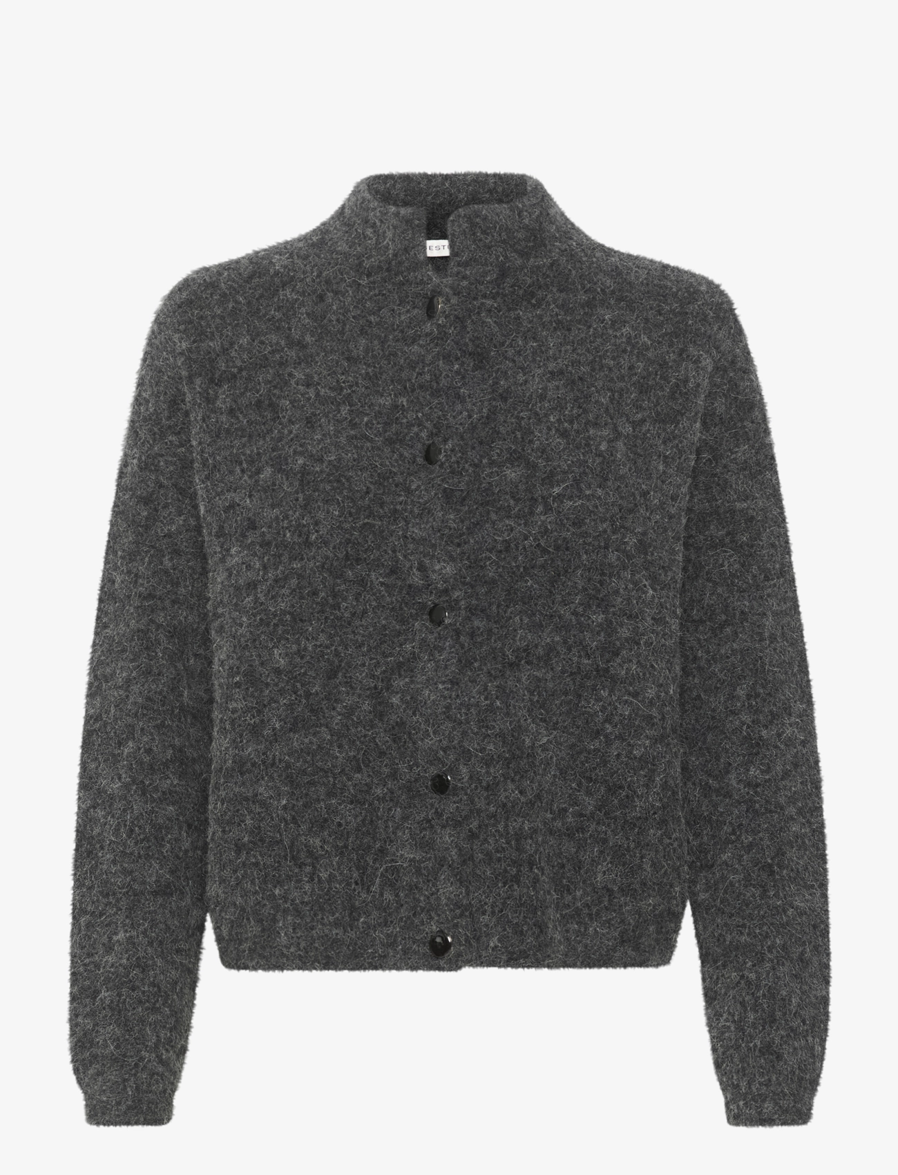 Gestuz AlphaGZ short cardigan NOOS - Stickat - CHARCOAL MELANGE / grey