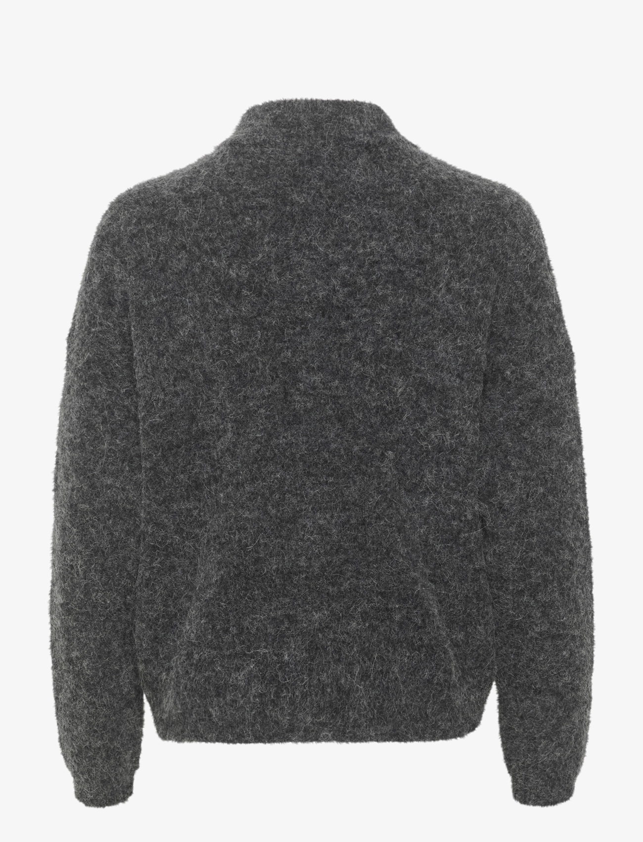 Gestuz - AlphaGZ short cardigan NOOS - cardigans - charcoal melange - 2