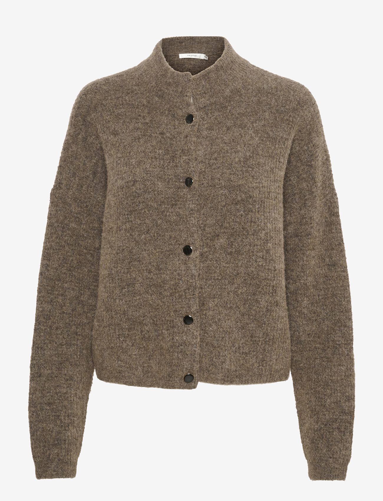 Gestuz - AlphaGZ short cardigan NOOS - kardiganid - dark sand melange - 1