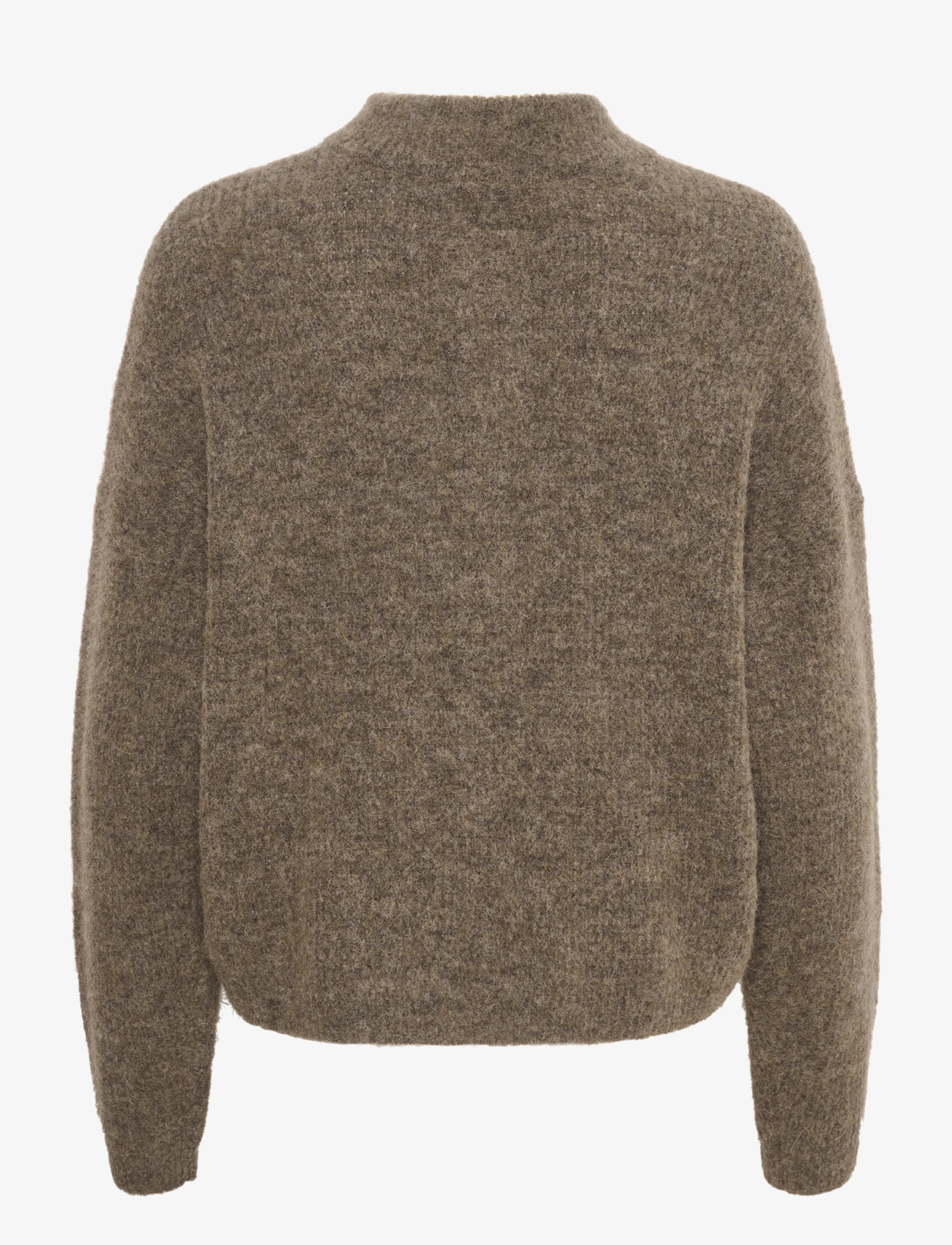 Gestuz - AlphaGZ short cardigan NOOS - hnepptar peysur - dark sand melange - 2