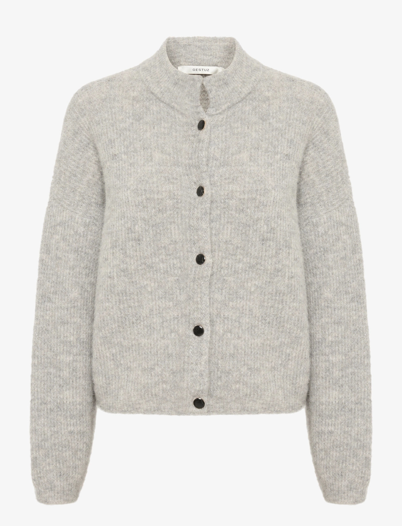 Gestuz AlphaGZ short cardigan NOOS - Stickat - LIGHT GREY MELANGE / grey