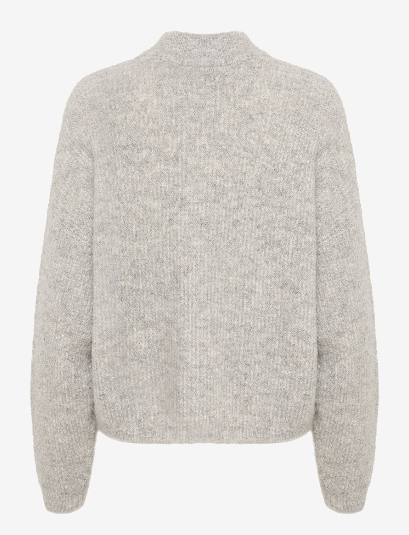 Gestuz - AlphaGZ short cardigan NOOS - koftor - light grey melange - 2