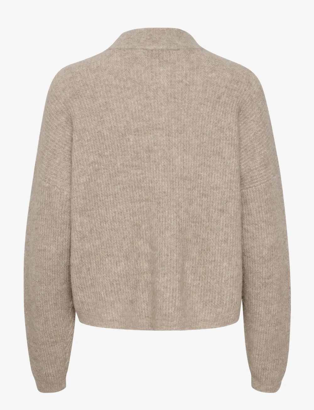 Gestuz - AlphaGZ short cardigan NOOS - koftor - warm sand melange - 2