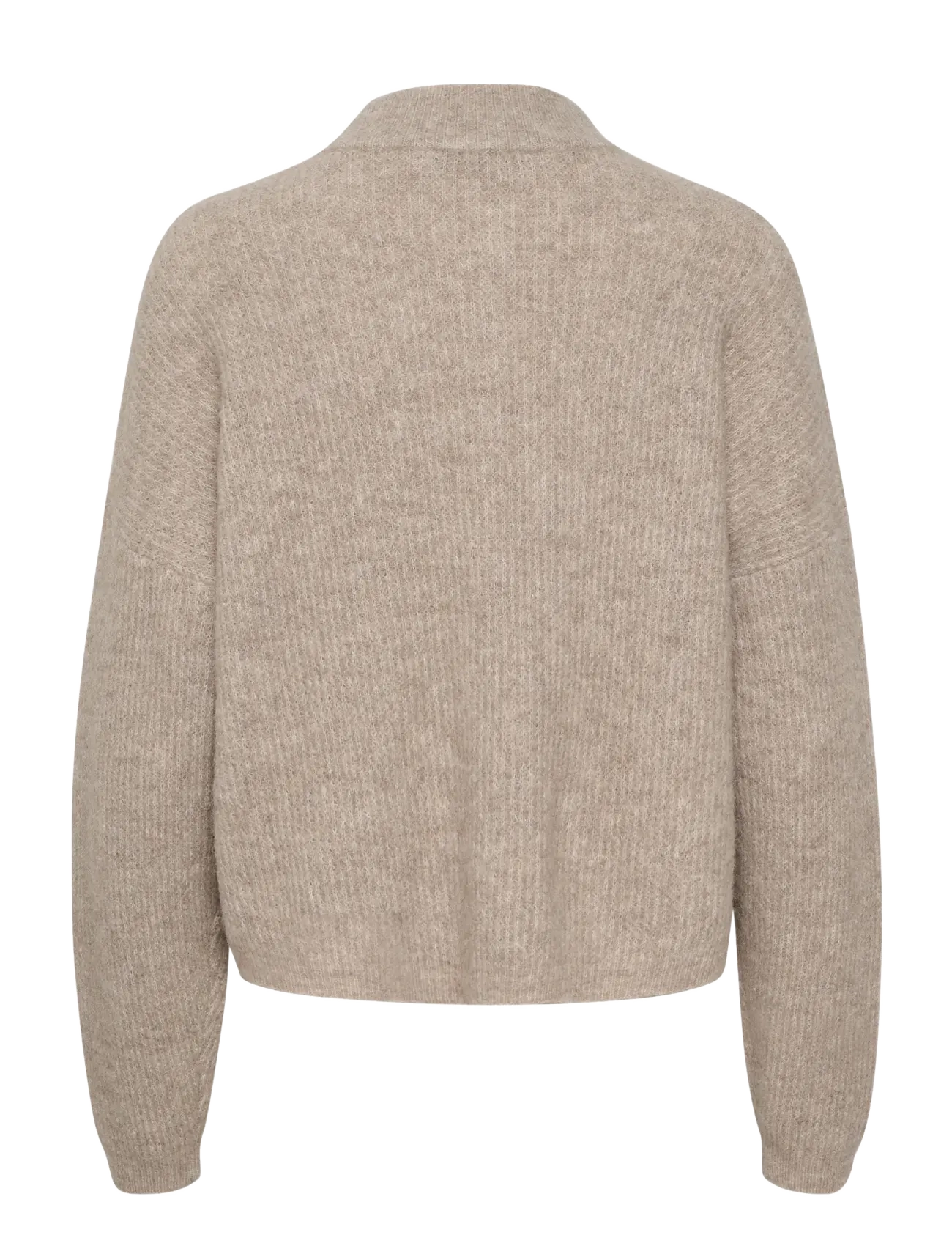 Gestuz - AlphaGZ short cardigan NOOS - koftor - warm sand melange - 2