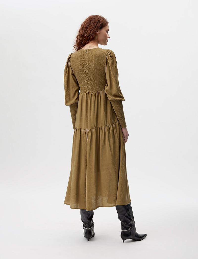 Gestuz - MorianaGZ solid long dress - midi kjoler - gothic olive - 3