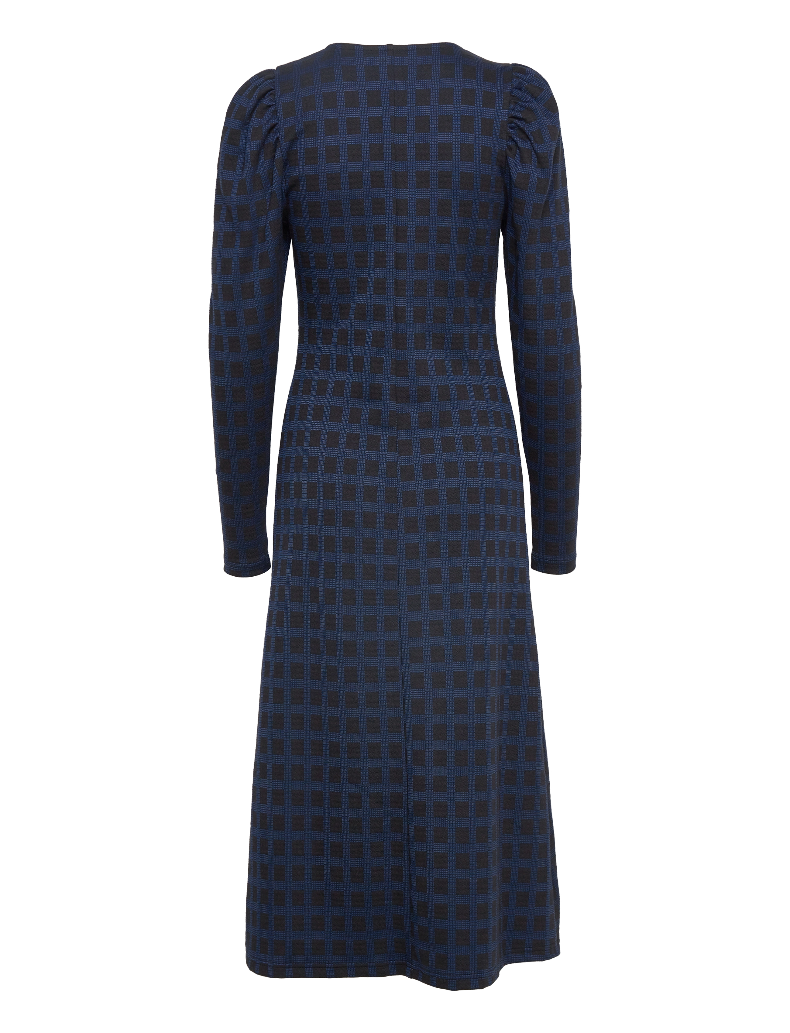 Gestuz - LisaGZ long dress - blue check - 2