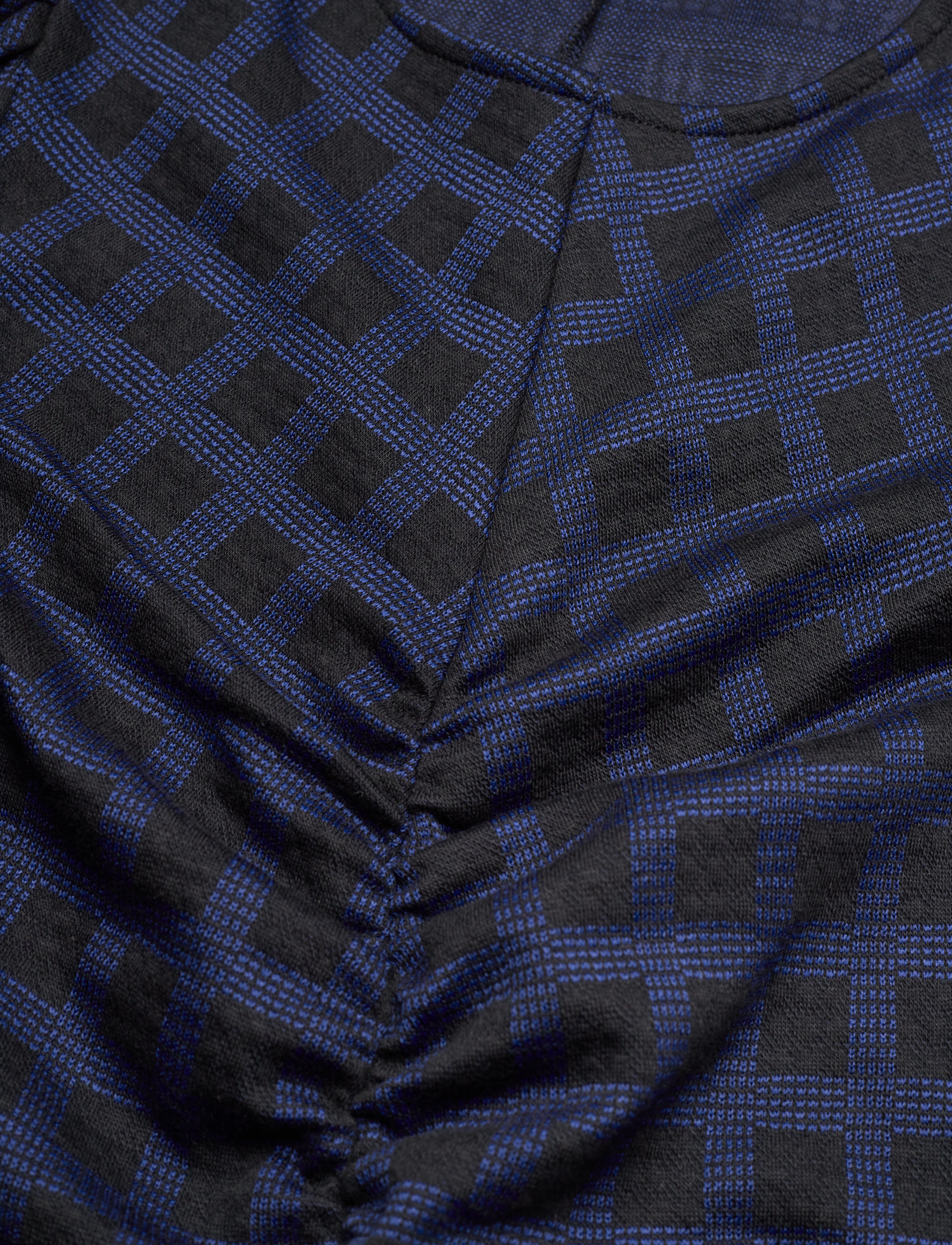 Gestuz - LisaGZ long dress - blue check - 5