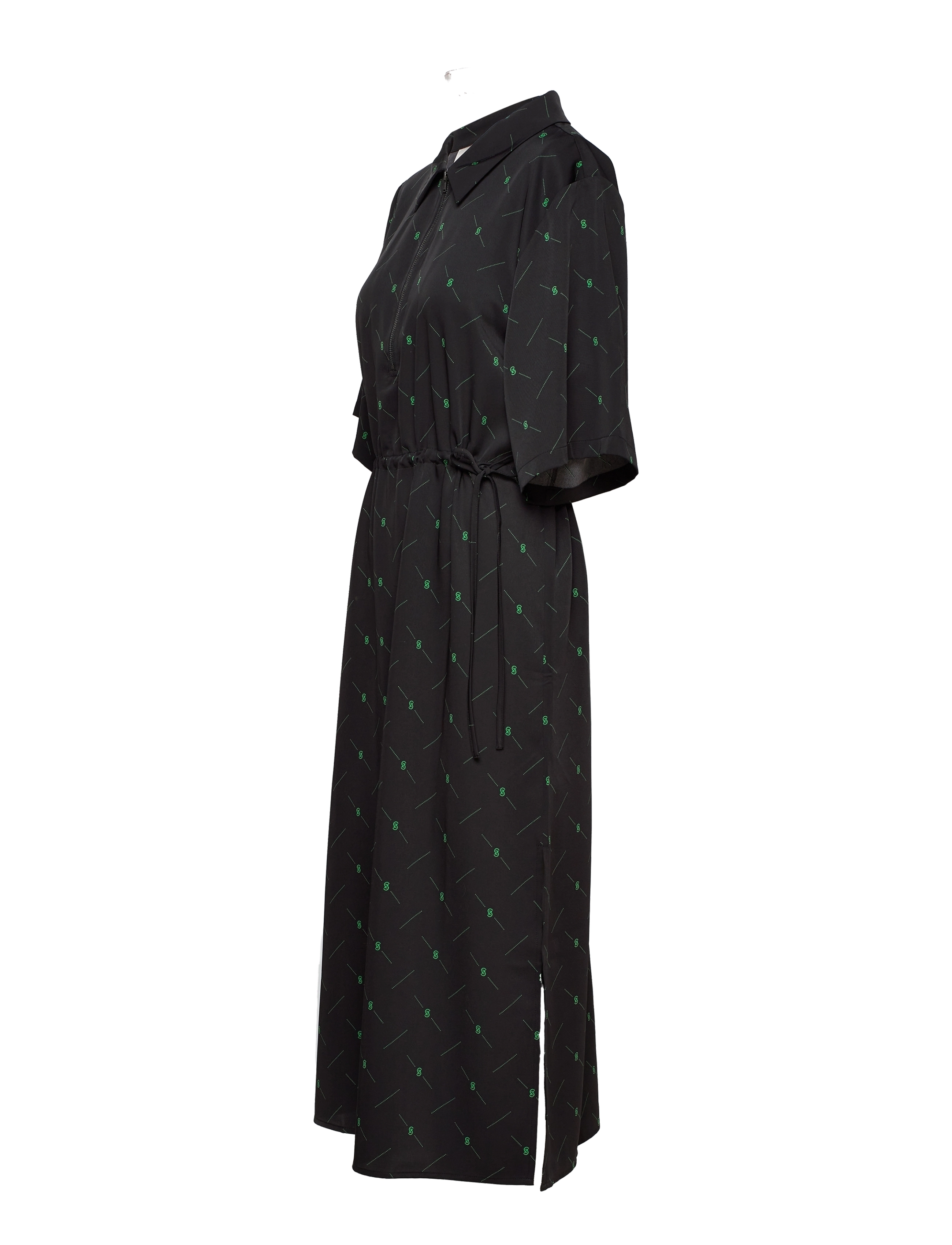 Gestuz - HanniGZ dress - black/green - 2