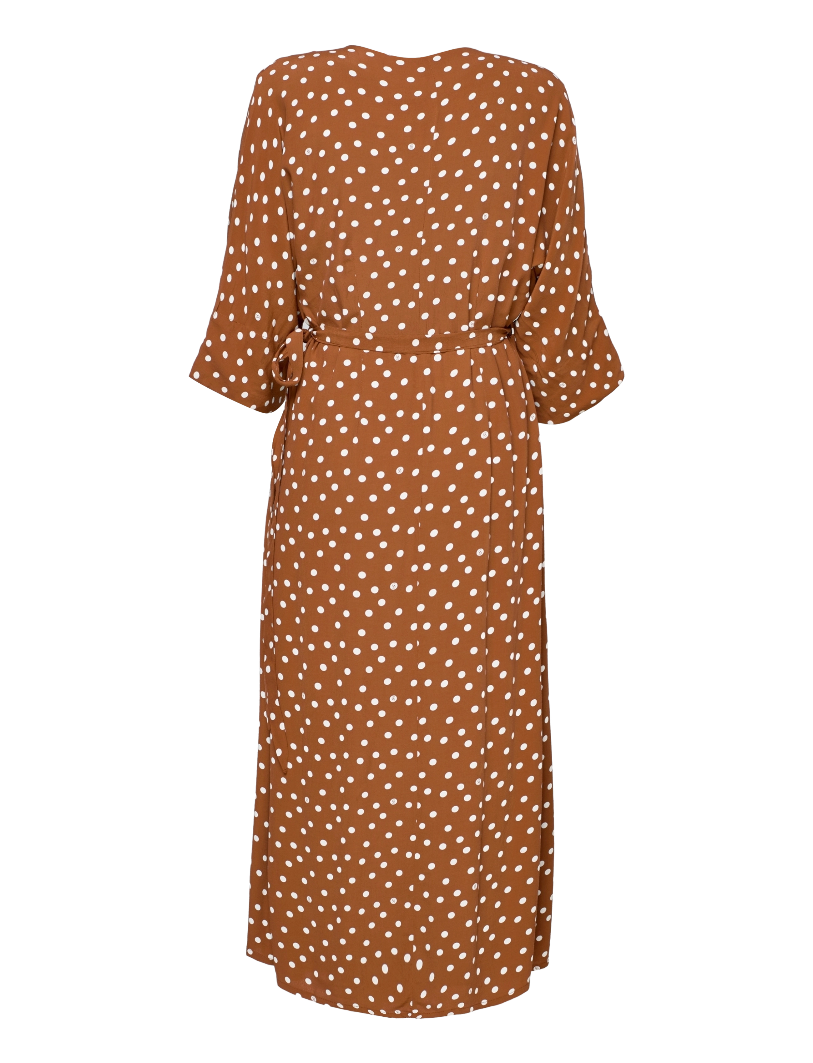 Gestuz - JanikaGZ wrap dress - mocha bisque dot - 1