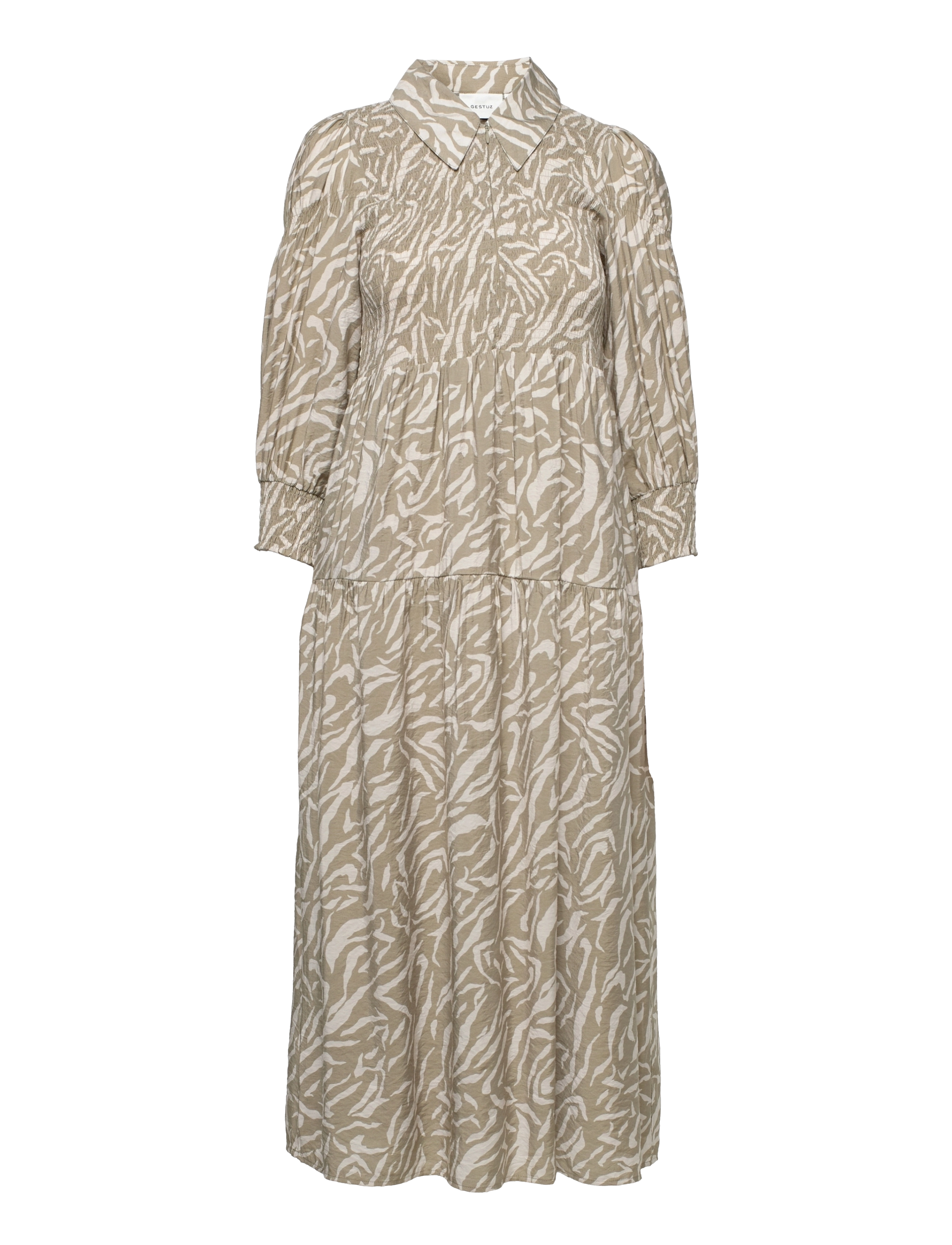 GESTUZ Andagz Long Kleid Patterned - 36 - Damen