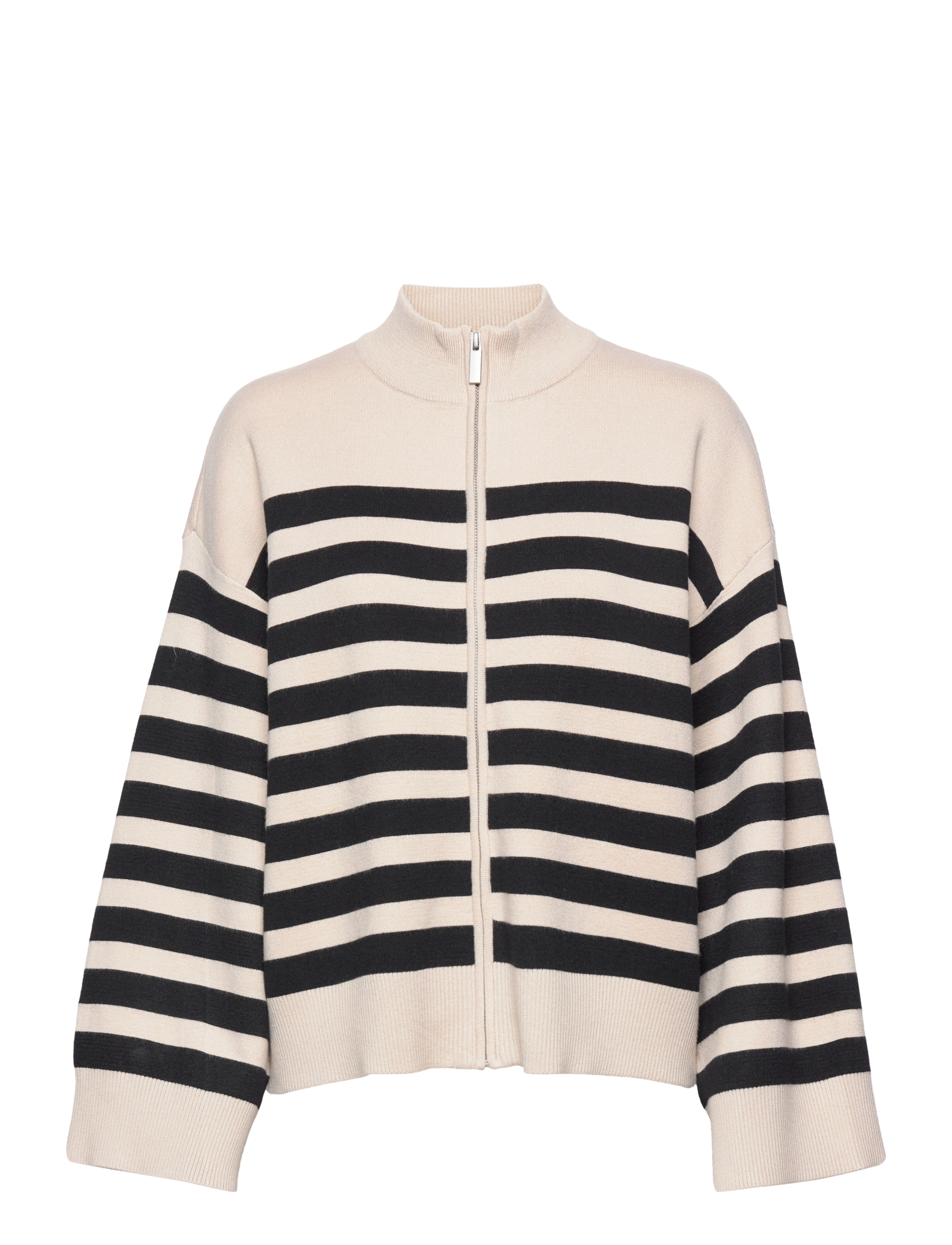 Gestuz - TalliGZ striped cardigan - moonbeam black stripe - 0