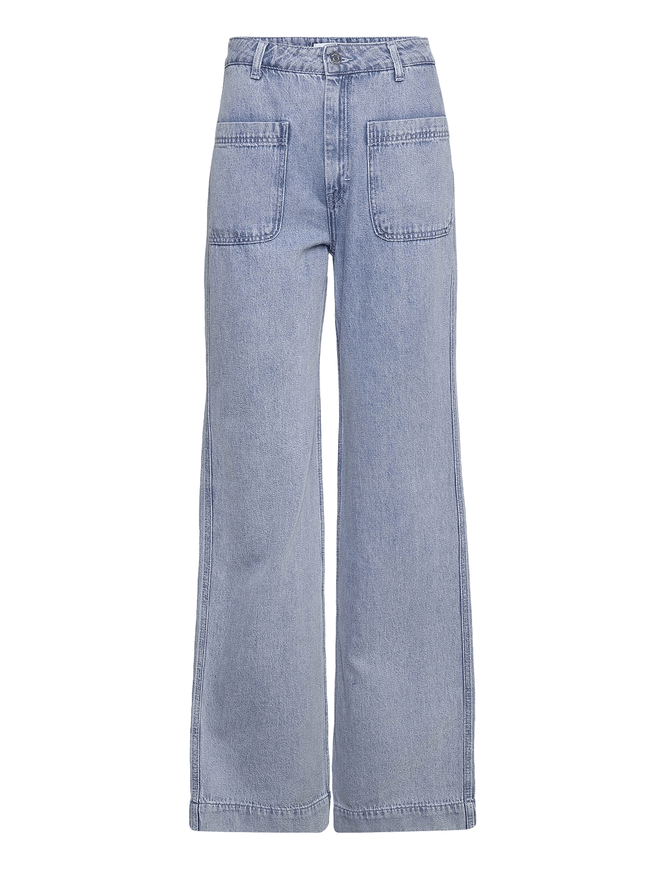 MollieGZ HW flared jeans - WASHED MID