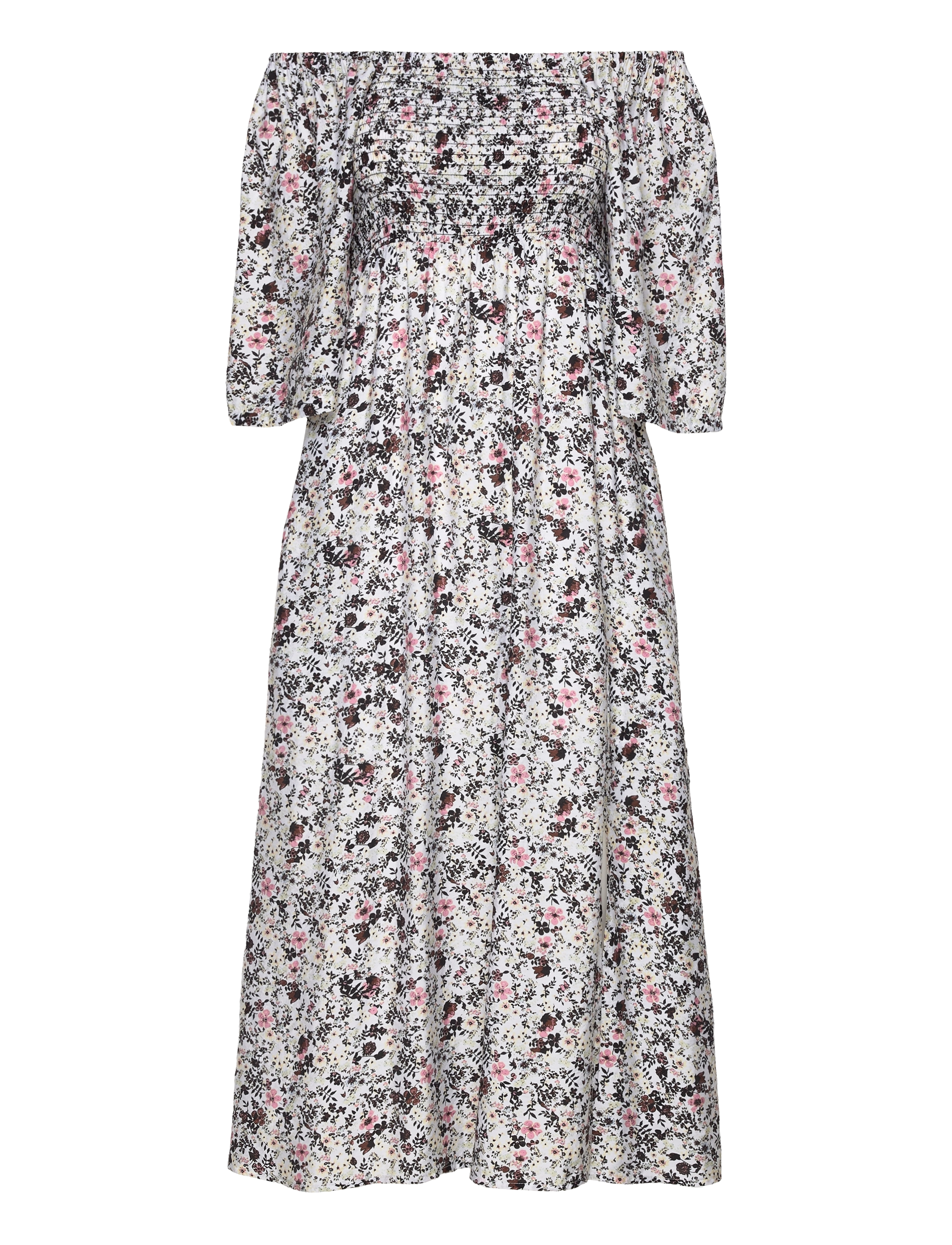 Gestuz - JosyGZ ss dress - midi kjoler - pink flower draft - 3