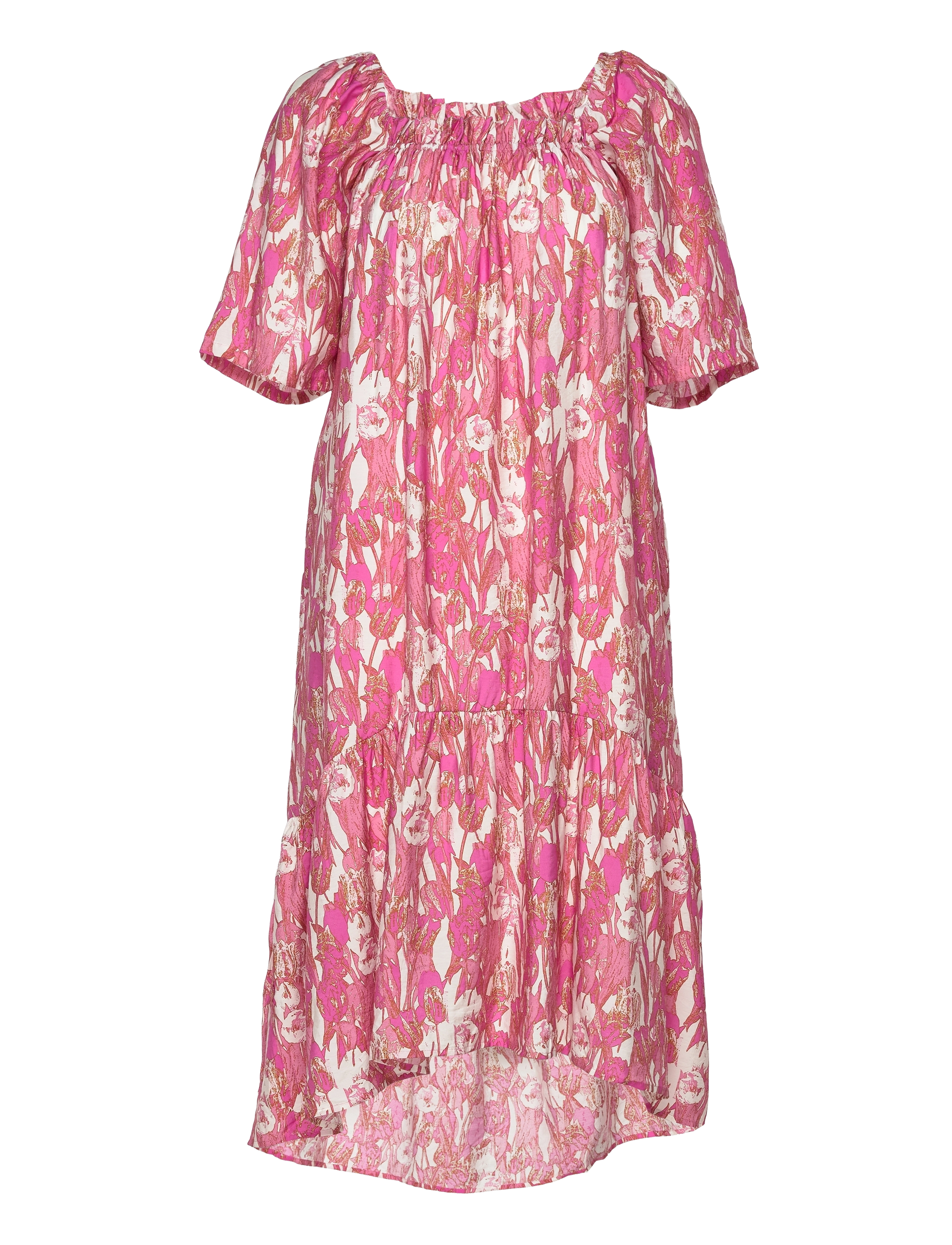Gestuz - AmasyGZ ss dress - midi kjoler - pink tulip - 2