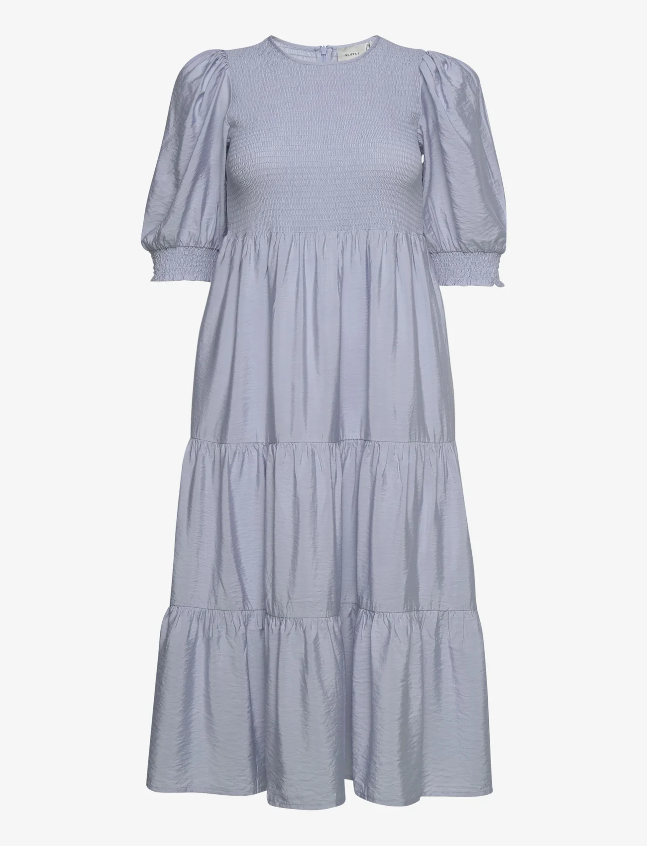 Gestuz - MorianaGZ solid ss dress - midi kjoler - xenon blue - 0