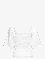 Gestuz - JoshaGZ ss blouse - kortärmade blusar - bright white - 1