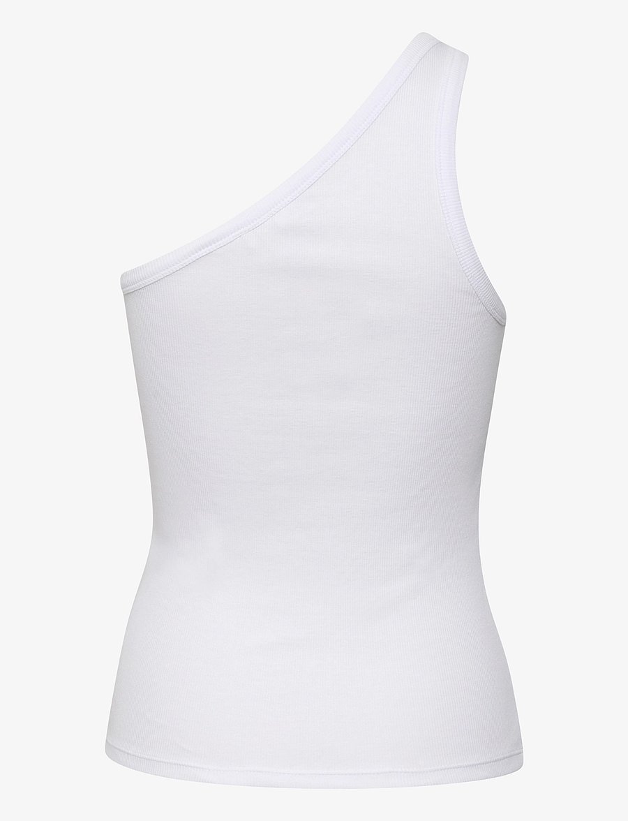 Gestuz - DrewGZ one shoulder - tanktops - bright white - 2