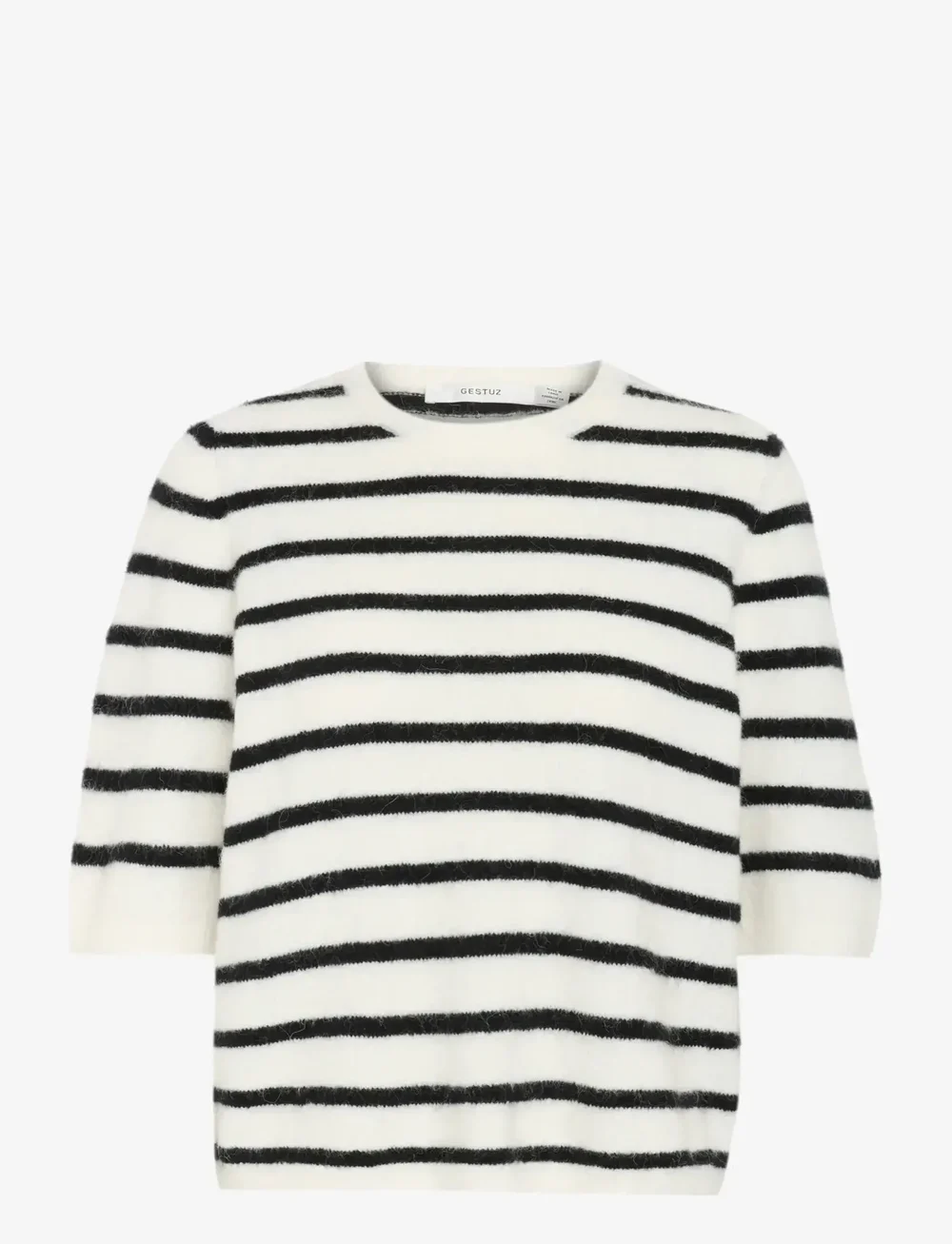 Gestuz - AlphaGZ tee NOOS - pullover - ivory black striped - 1