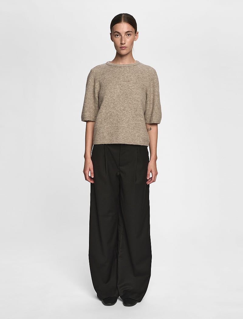 Gestuz - AlphaGZ tee - neulepuserot - warm sand melange - 3