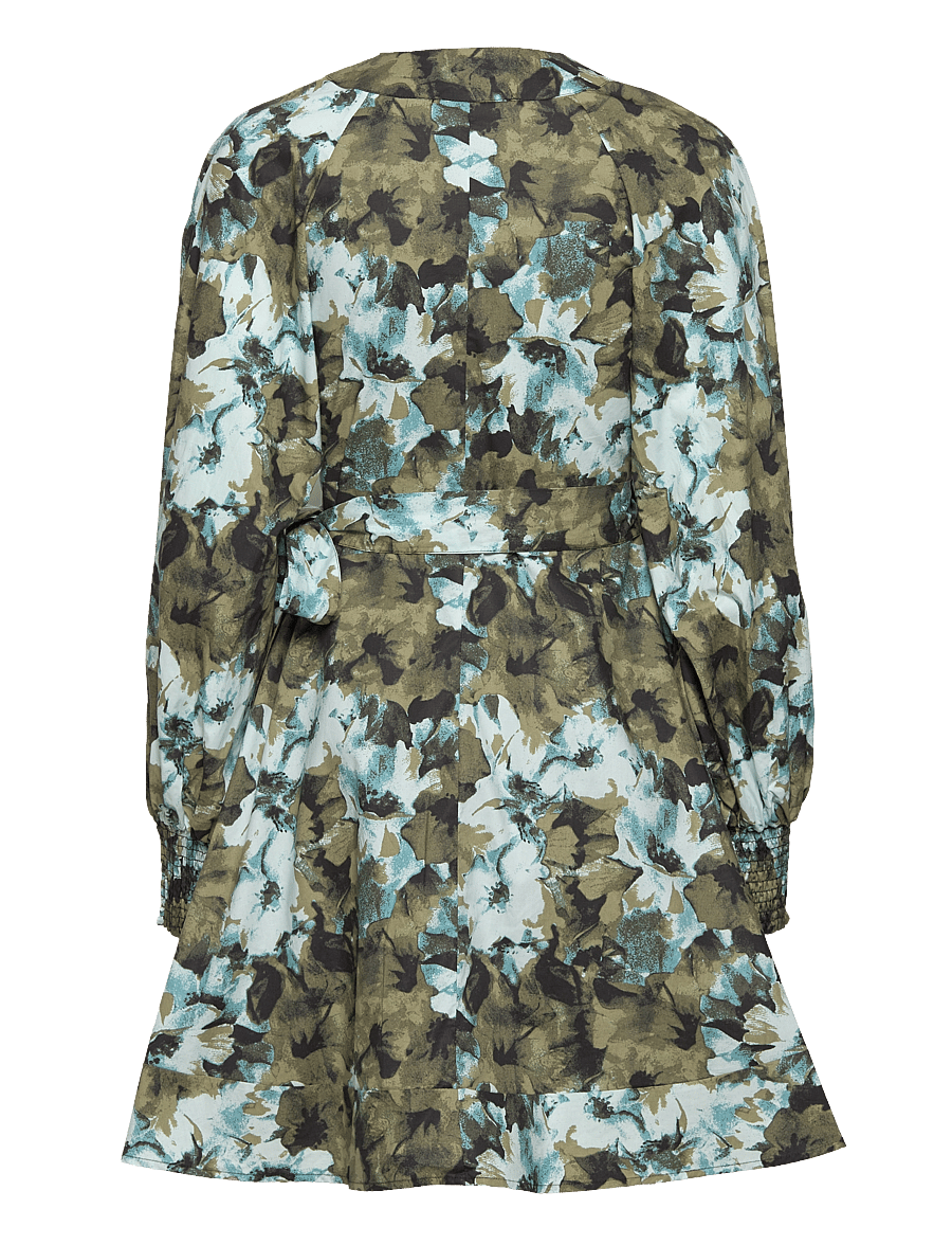 Gestuz - BlishaGZ wrap dress - artistic blue flower - 2