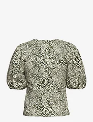 Gestuz - RosilleGZ blouse - short-sleeved blouses - chive green rose - 1