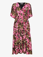 Gestuz - TaralynGZ wrap dress - midi dresses - artistic pink flower - 0