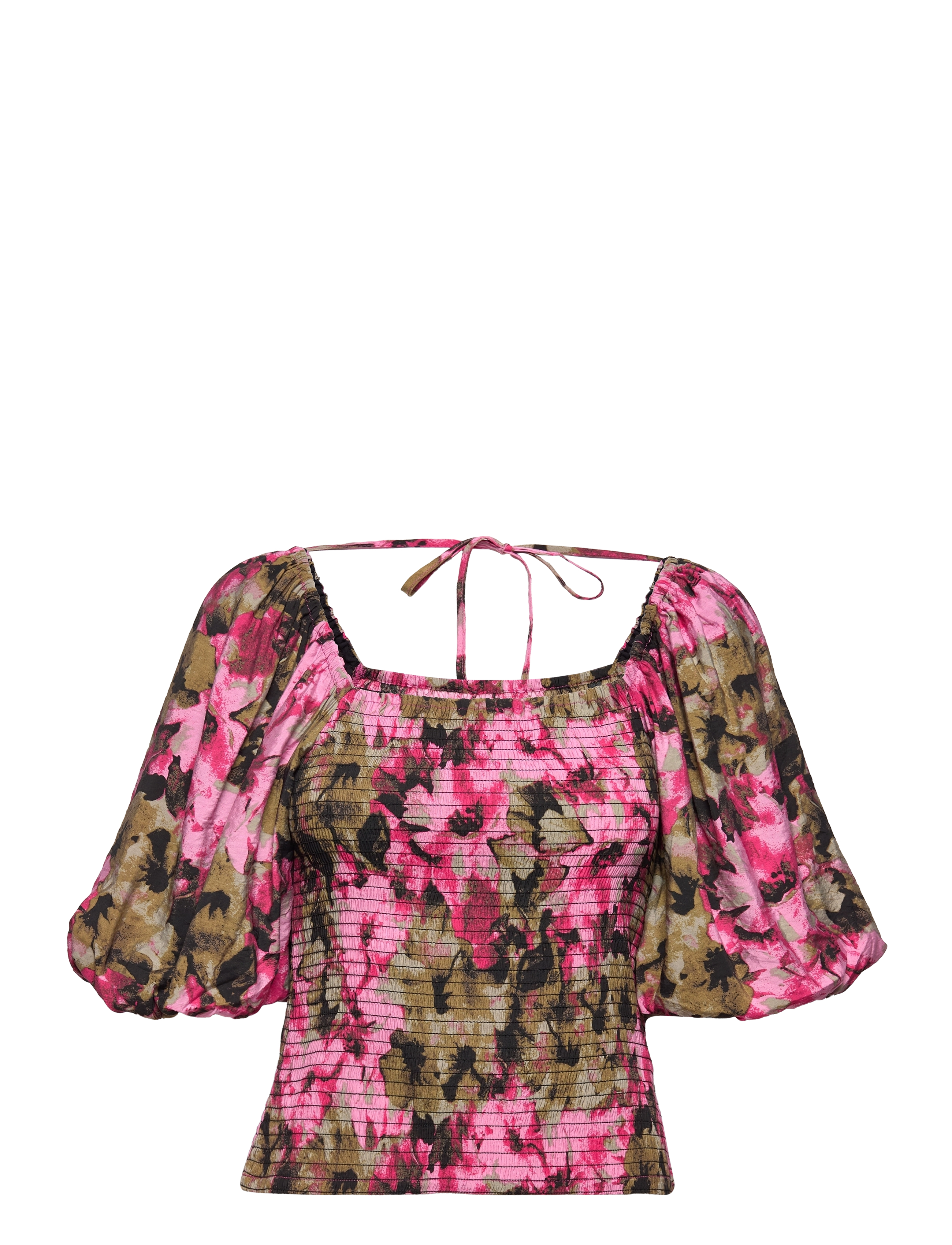 Gestuz TaralynGZ blouse - Bluser - ARTISTIC PINK FLOWER / multi