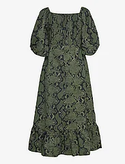 Gestuz - SantiaGZ long dress - midi kjoler - green snake - 1