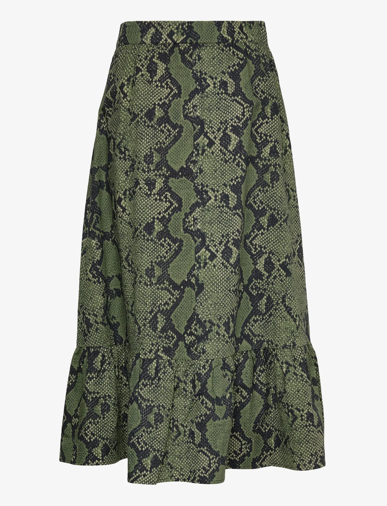 Gestuz - SantiaGZ HW skirt - vidutinio ilgio sijonai - green snake - 1