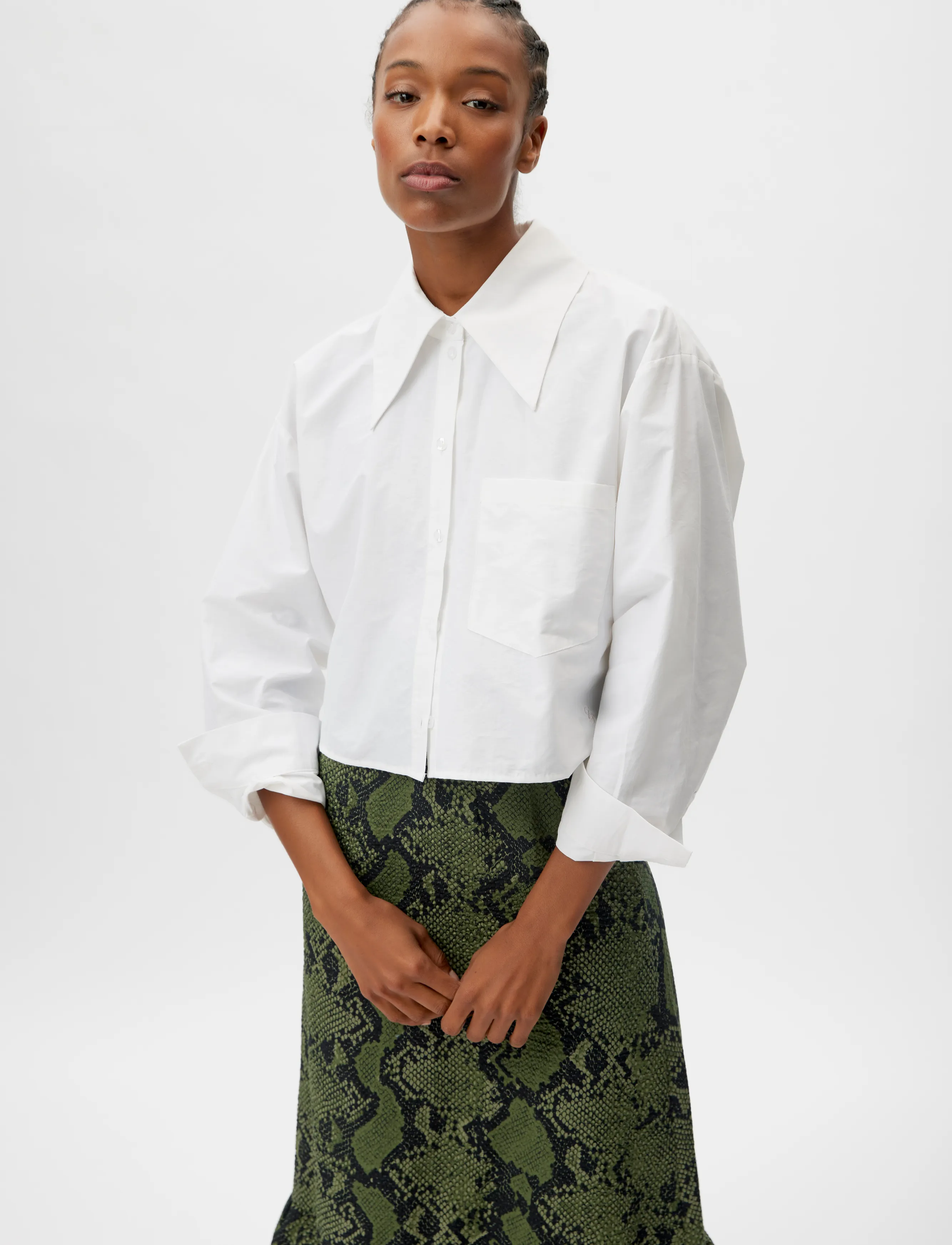 Gestuz - SantiaGZ HW skirt - green snake - 4