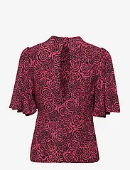 Gestuz - RosyGZ blouse - kortærmede bluser - pink roses - 1