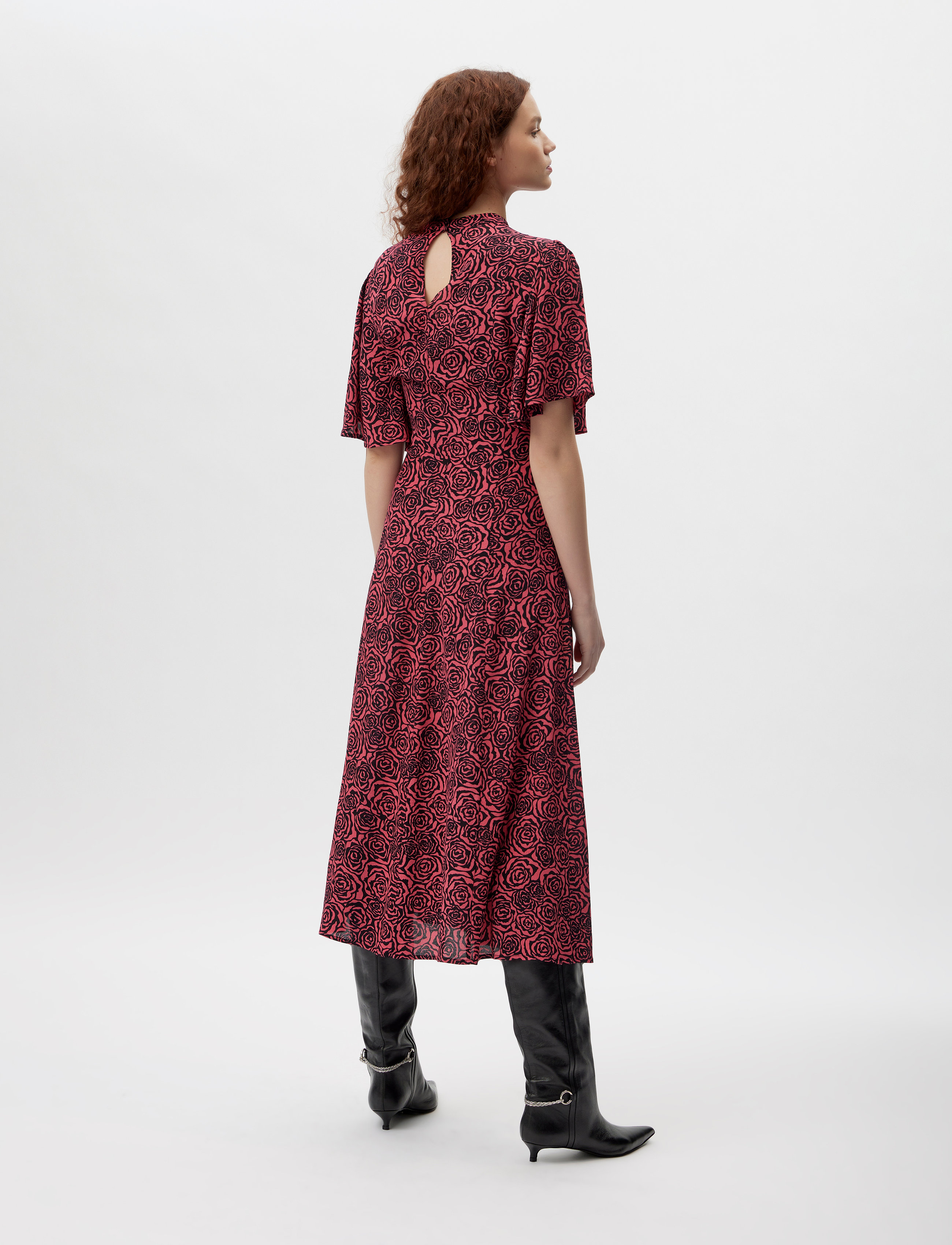 Gestuz - RosyGZ long dress - pink roses - 4