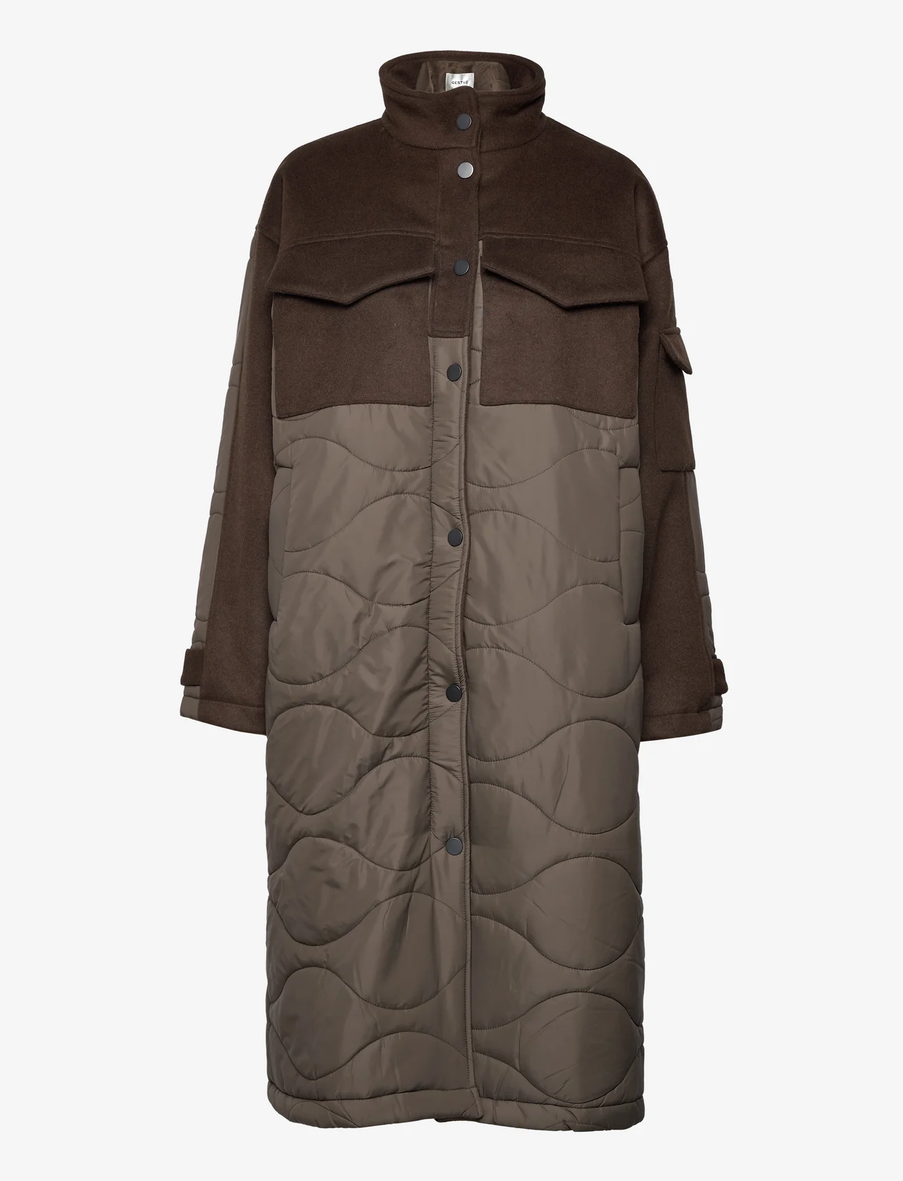 Gestuz - ValeriGZ OZ coat - quilted jackets - dark olive - 0