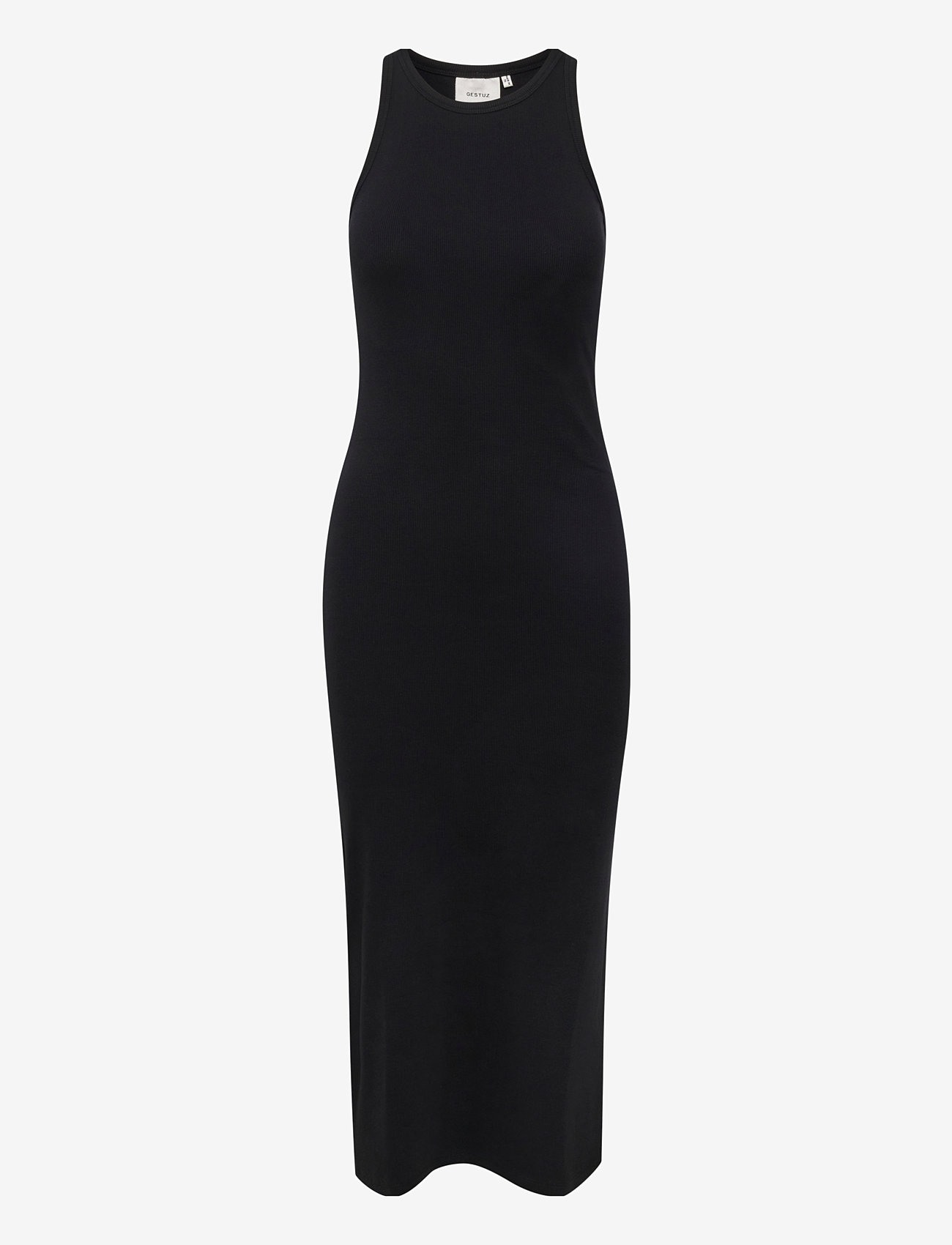 Gestuz - DrewGZ sl long dress NOOS - bodycon jurken - black - 1