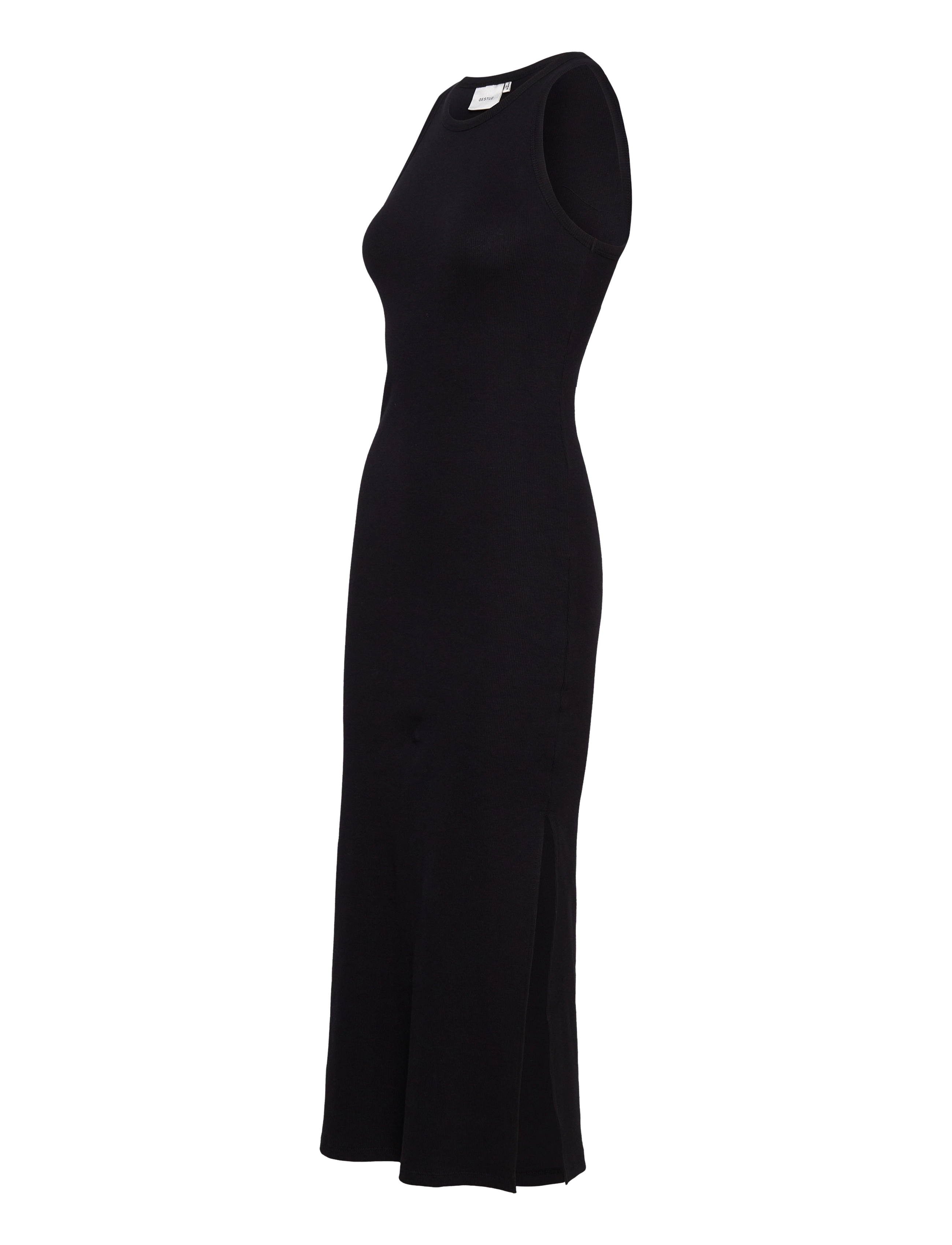 Gestuz - DrewGZ sl long dress NOOS - etuikleider - black - 3
